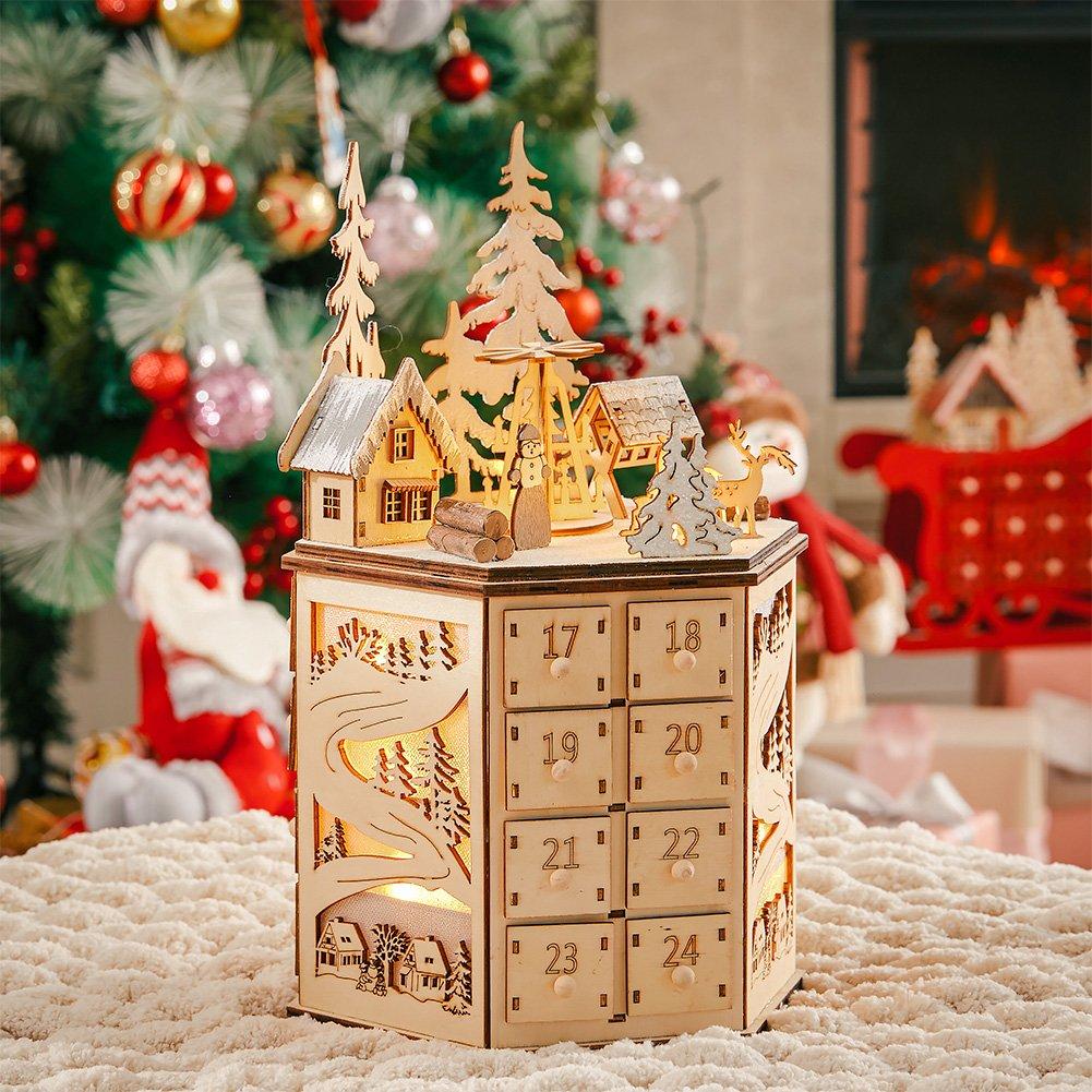 Life Ideas  Led Musical Advent Calendar - Beige