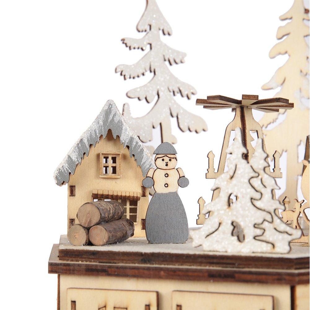 Beige - LIFE IDEAS - LED Musical Advent Calendar - 14