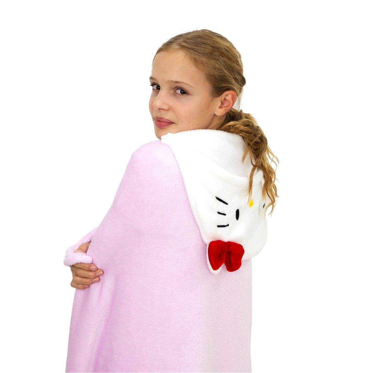 Multi - Hello Kitty - Hooded Fleece Blanket - 2