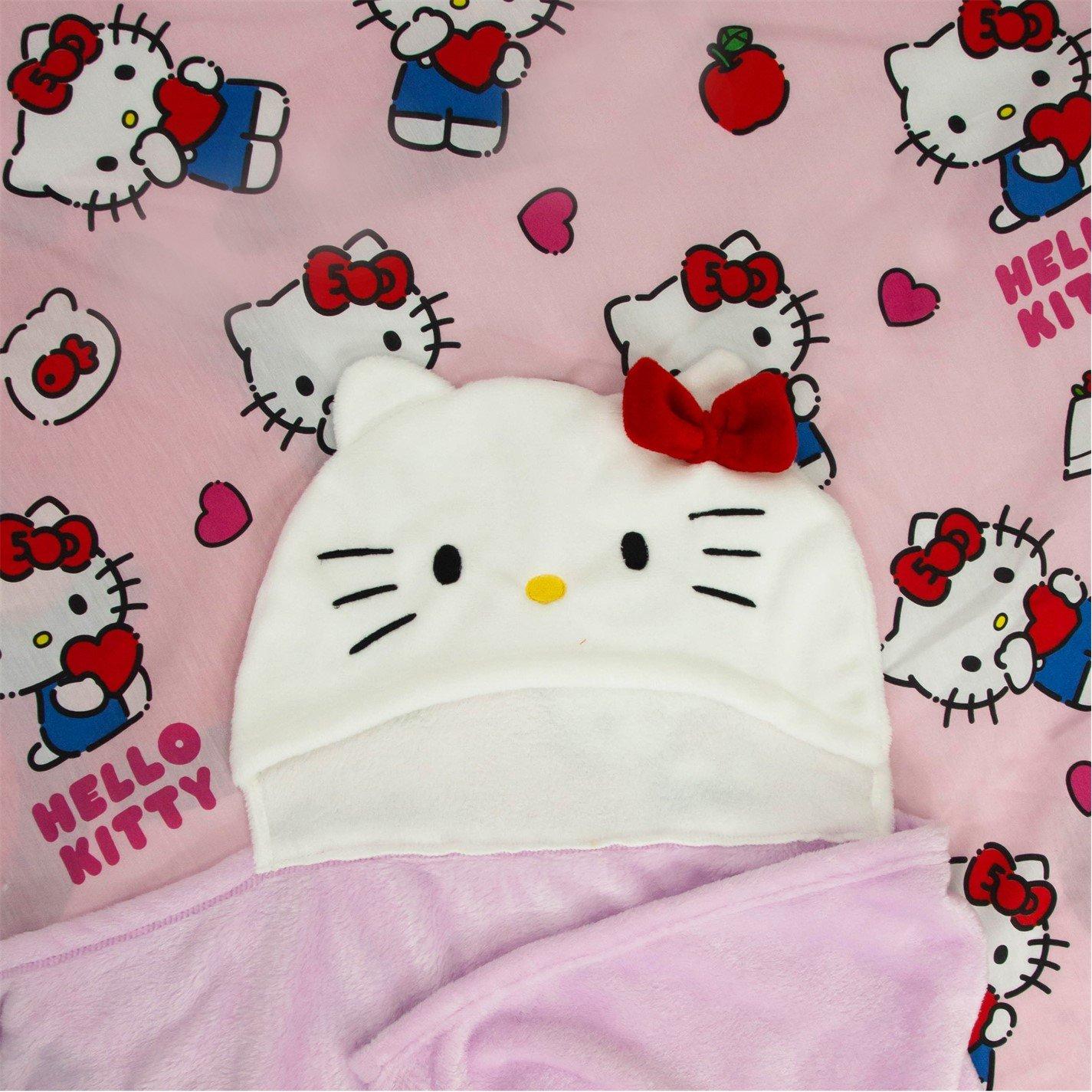 Multi - Hello Kitty - Hooded Fleece Blanket - 7