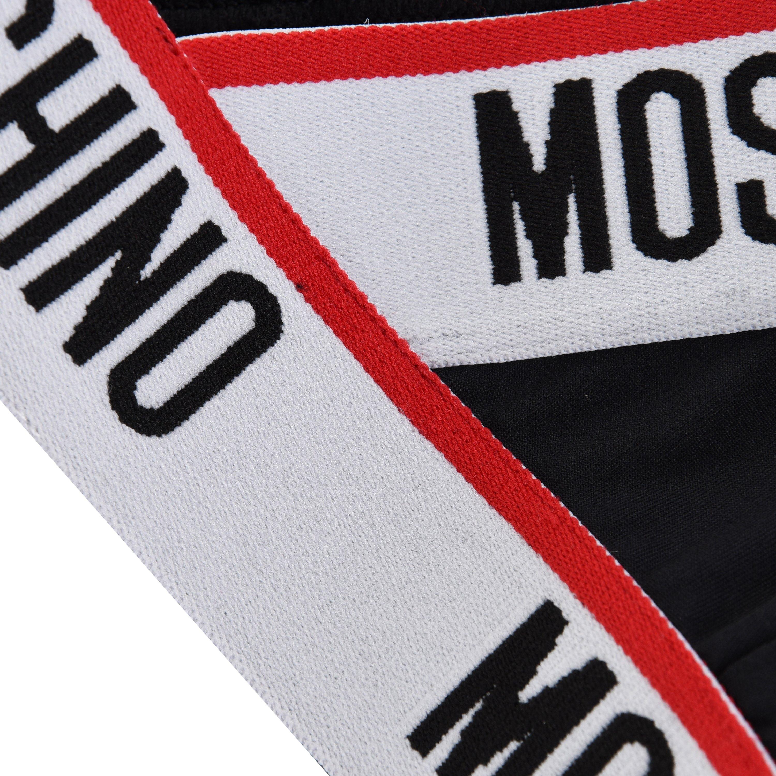 Black 0555 - Moschino - Tape Triangle Bra - 3
