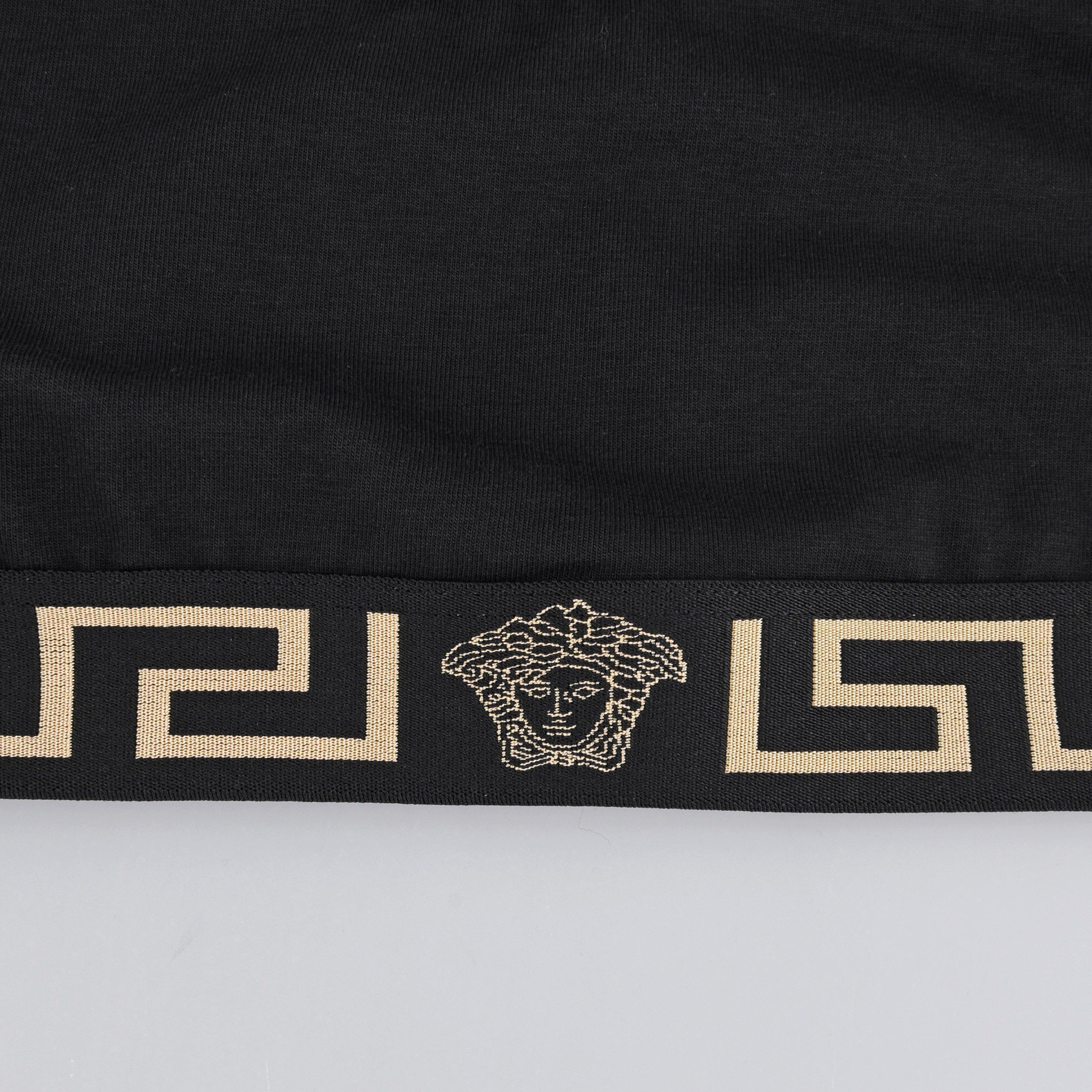 Black A1008 - Versace Icon - Greca Border Sports Bra - 6