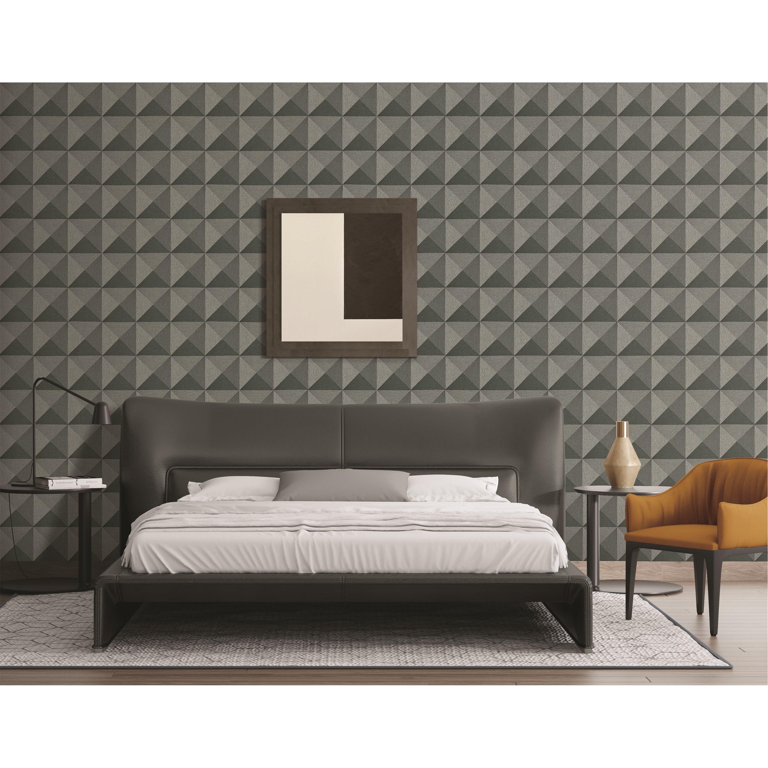 Green - Design ID - DID Weaved Cube Green Wallpaper - 2