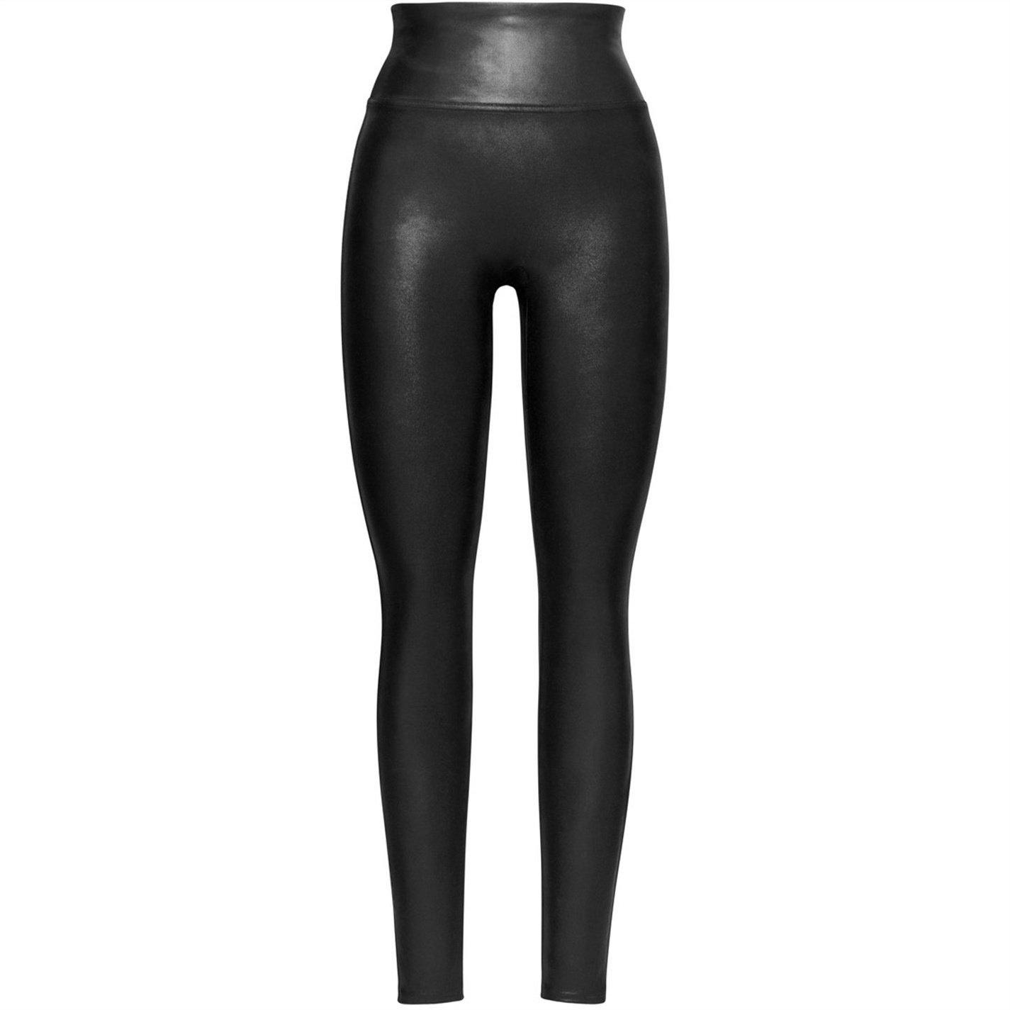 Black - Spanx - SPANXshape™ Faux Leather Leggings - 5