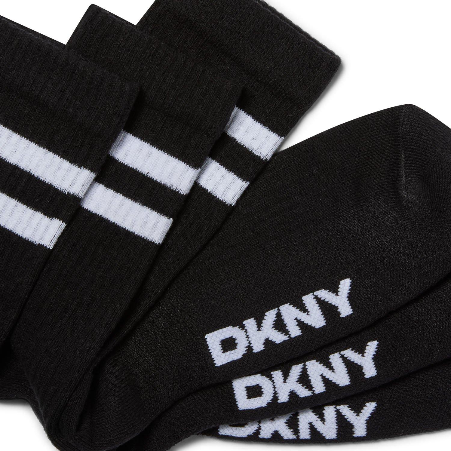 Zwart - DKNY - 3 pack Mens Sport Socks Lott - 5