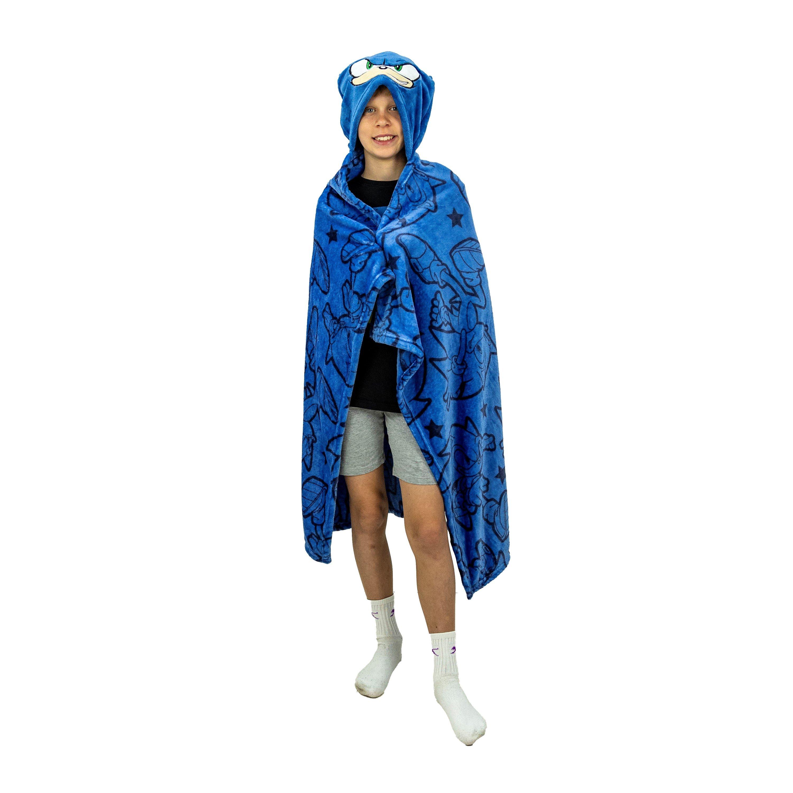 Multi - Sonic - Sonic Grin Hooded Fleece Blanket - 2