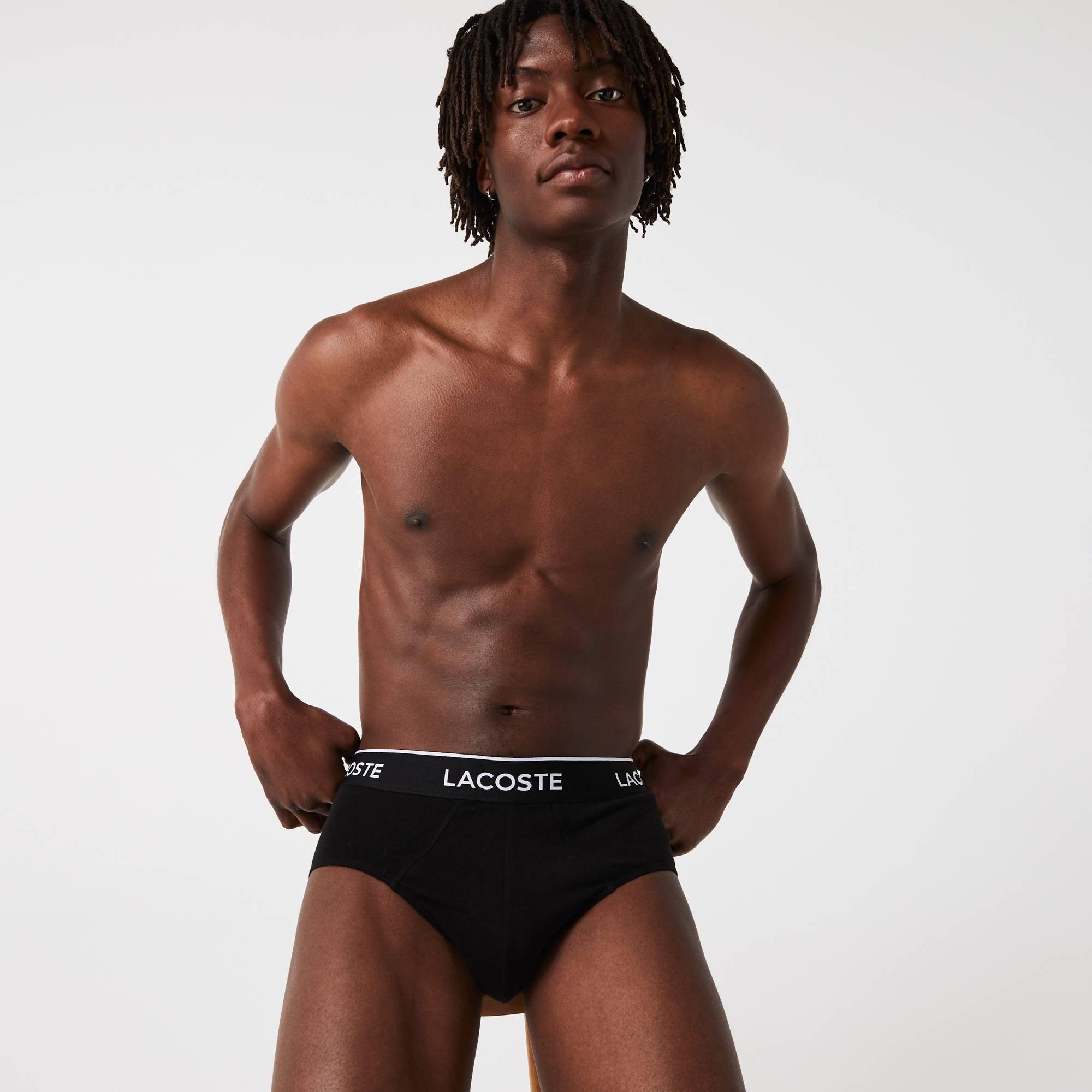 Crno/Bijelo/Sivo - Lacoste - 3 Pack Briefs - 3