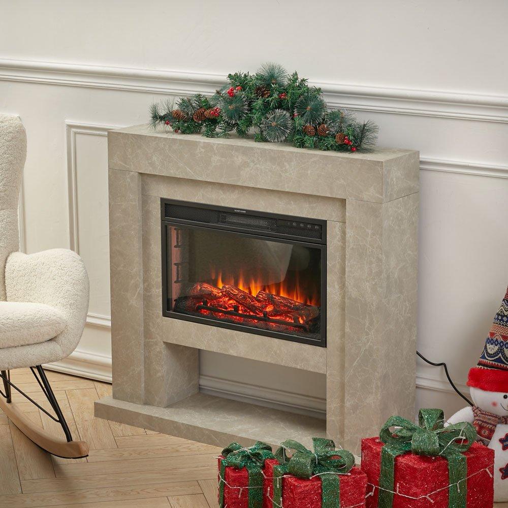 Green - LIFE IDEAS - LED Christmas Mantel Swag - 2
