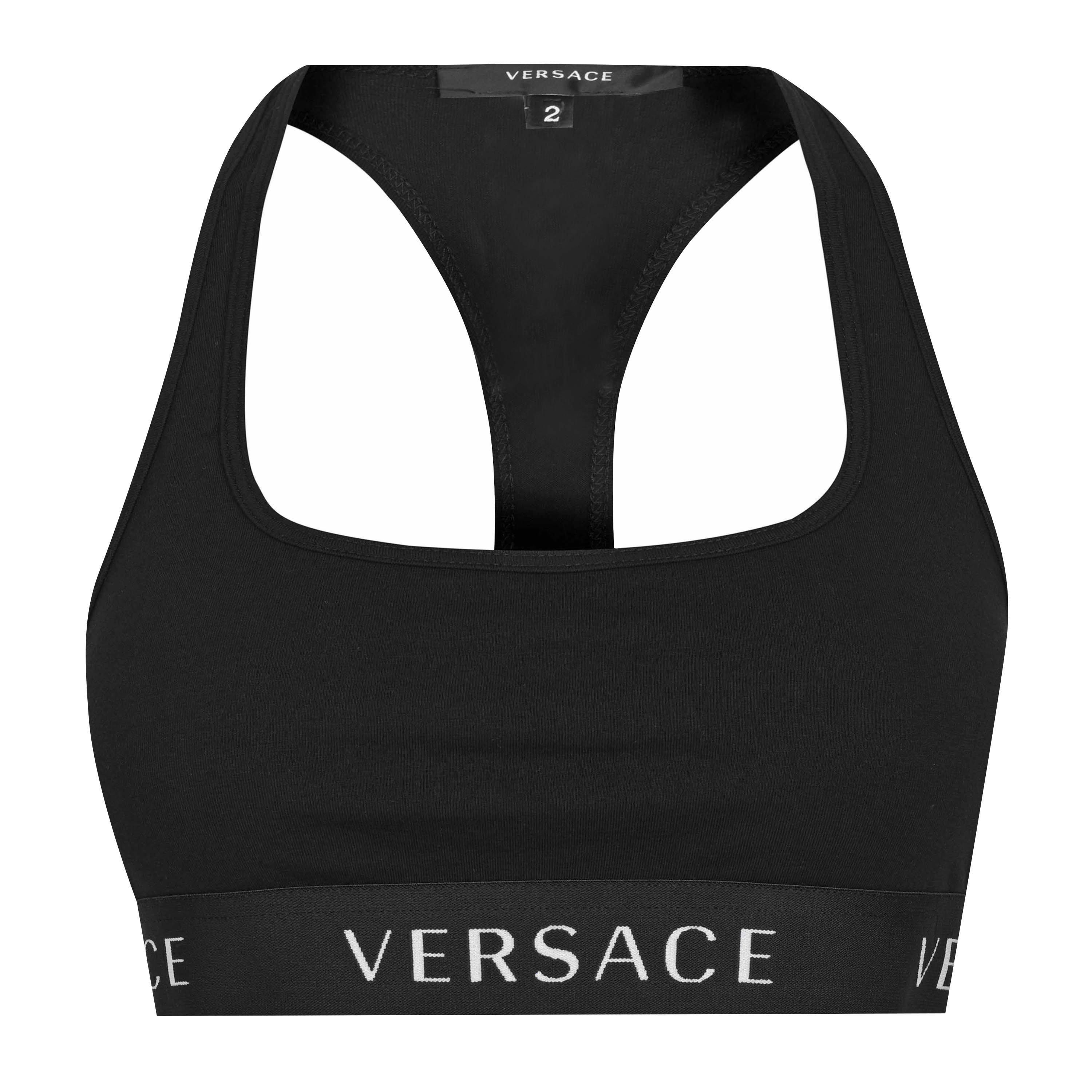 Black A1008 - Versace Essentials - Sports Bra - 4