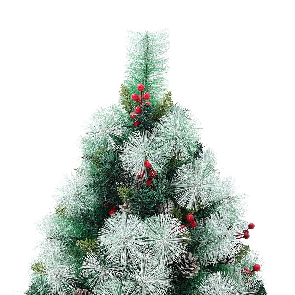 Green - LIFE IDEAS - 1.8m Flocked Artificial Christmas Tree - 5