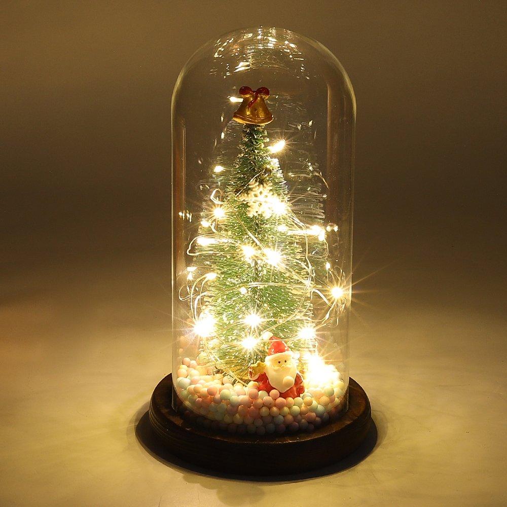 Multi - LIFE IDEAS - LED Glass Dome Christmas Tree - 5