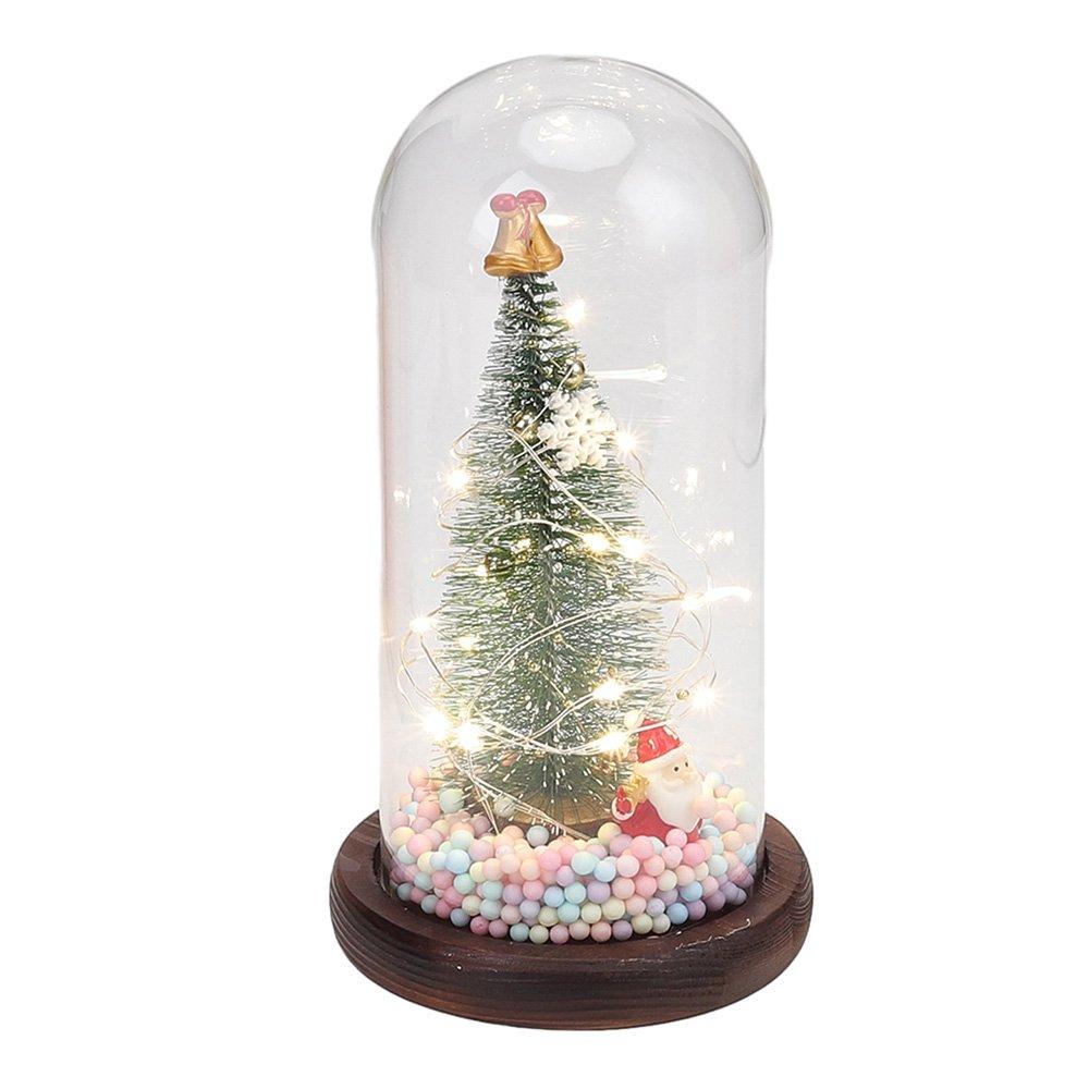 Multi - LIFE IDEAS - LED Glass Dome Christmas Tree - 9