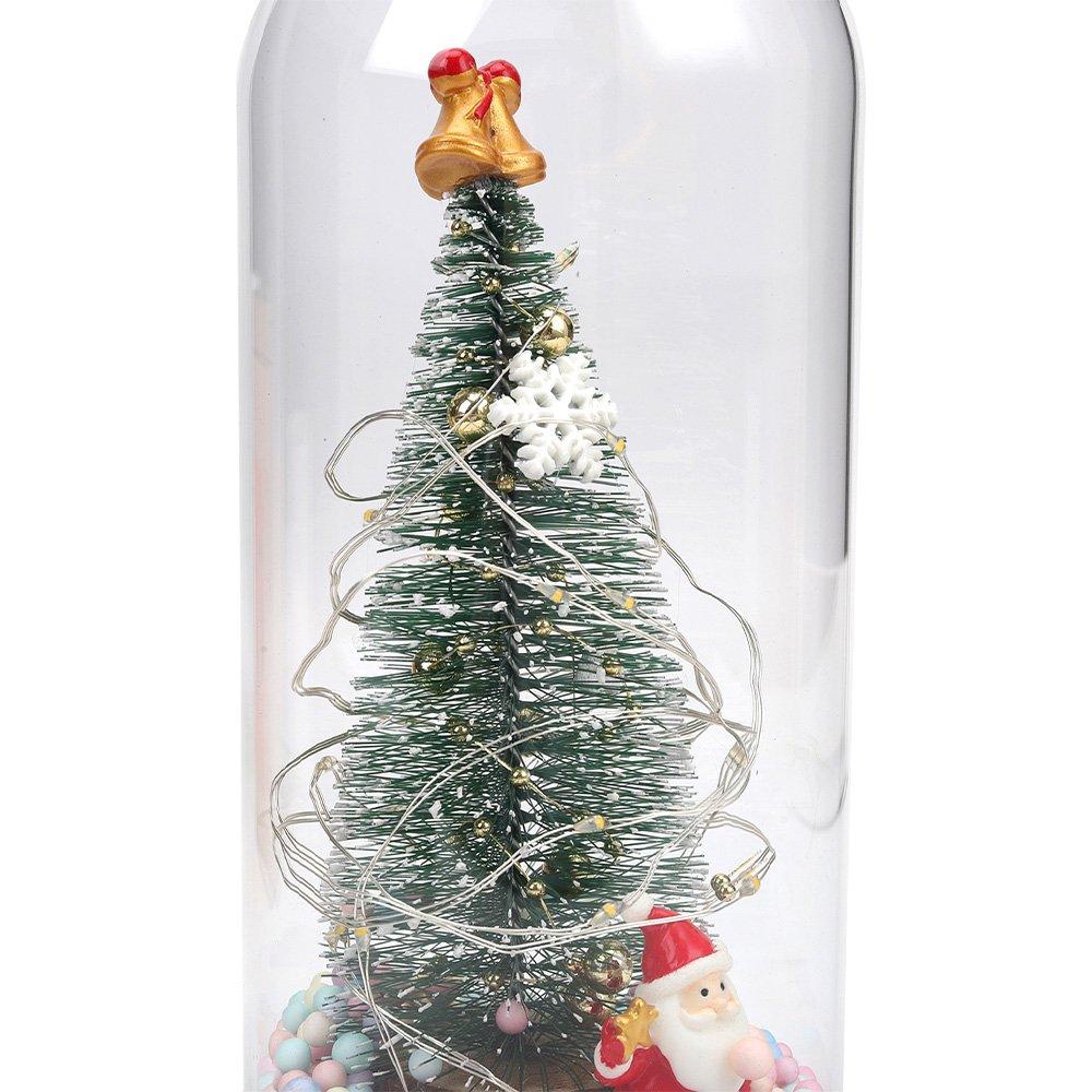 Multi - LIFE IDEAS - LED Glass Dome Christmas Tree - 10