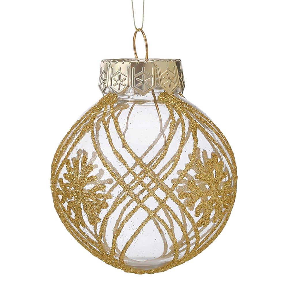 Gold - LIFE IDEAS - 25pcs Christmas Ball Ornament Set - 6
