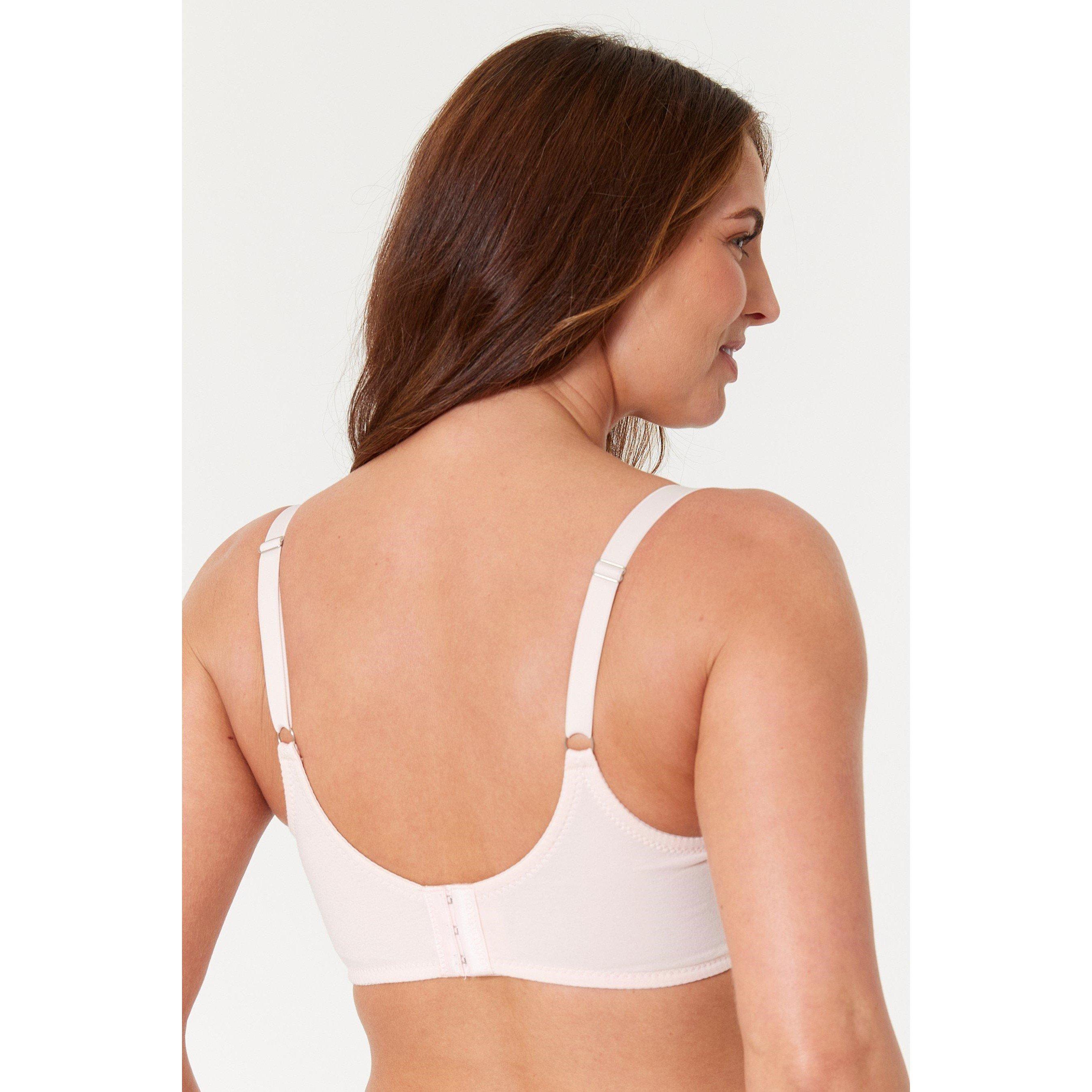 Black/White/Nud - Be You - Pack Lace Trim Cotton T-shirt Bra - 7