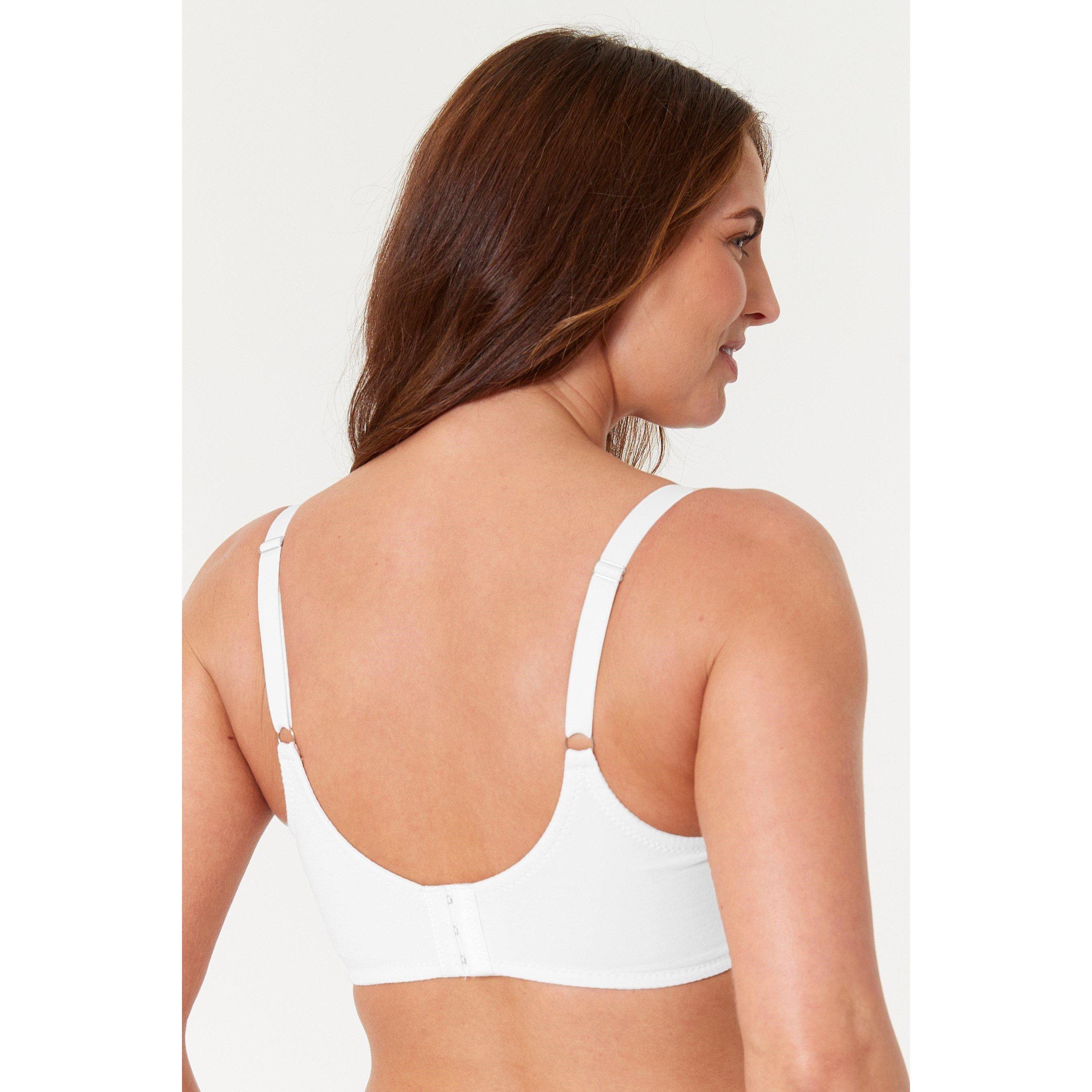 Black/White/Nud - Be You - Pack Lace Trim Cotton T-shirt Bra - 8