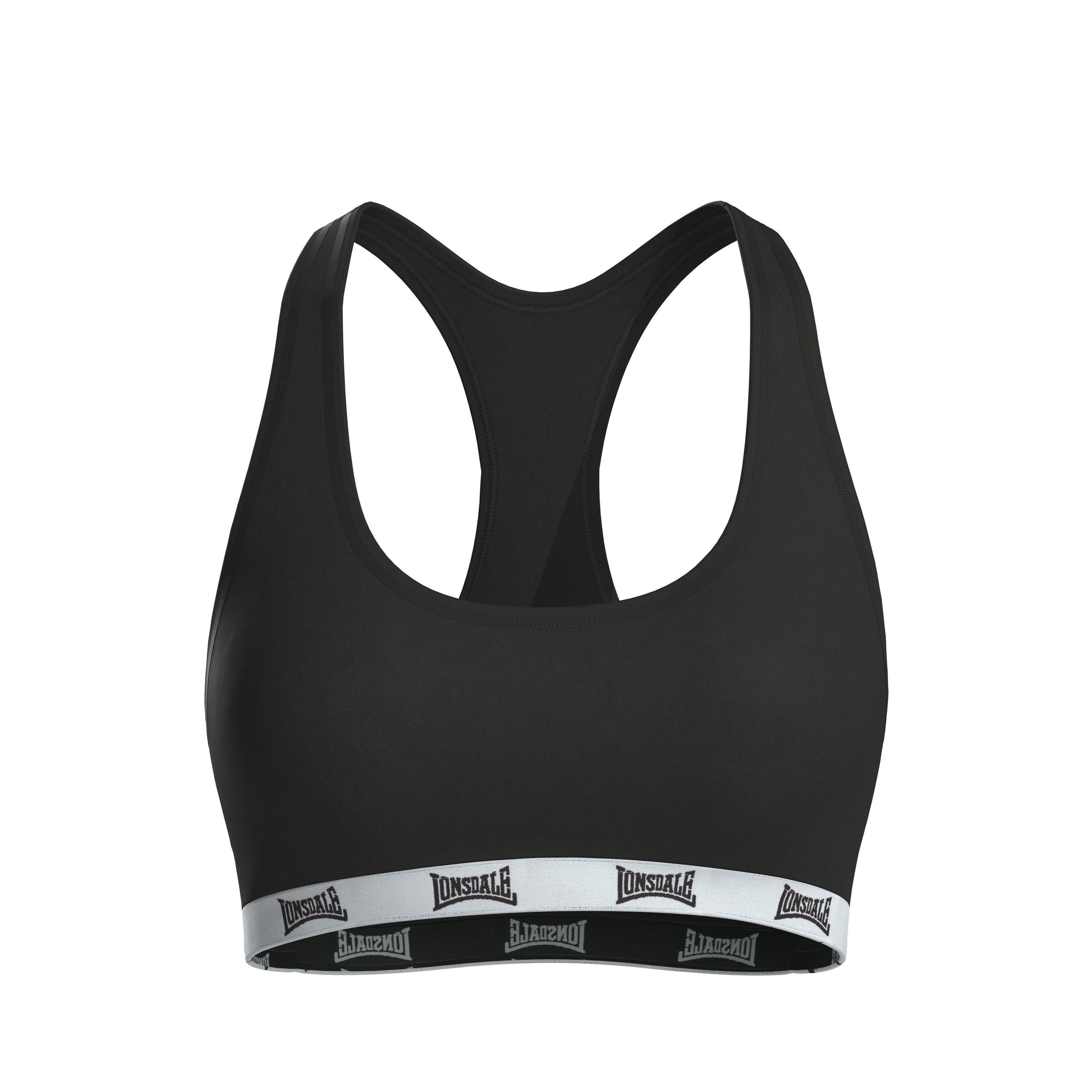 Black - Lonsdale - Sports Bra Ladies - 1