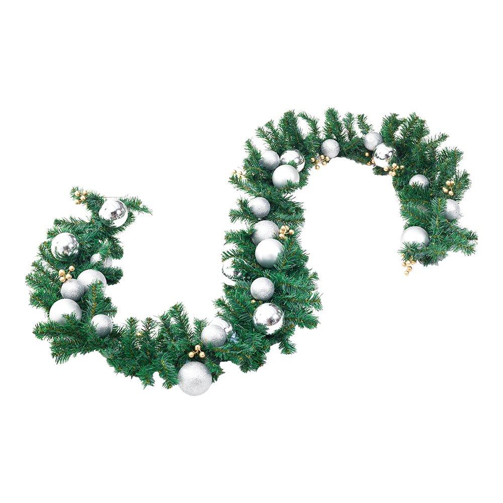 Green And Silve - LIFE IDEAS - Christmas Pine Garland 270cm - 5