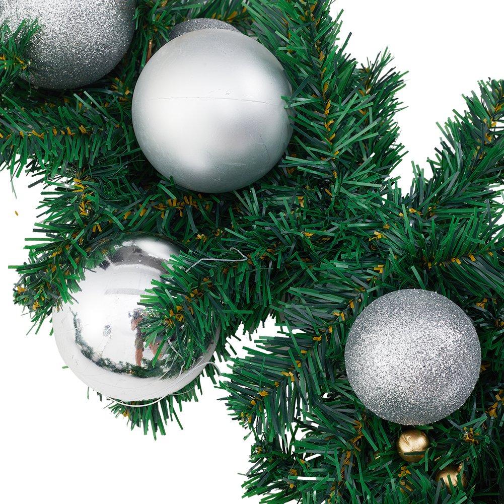 Green And Silve - LIFE IDEAS - Christmas Pine Garland 270cm - 8
