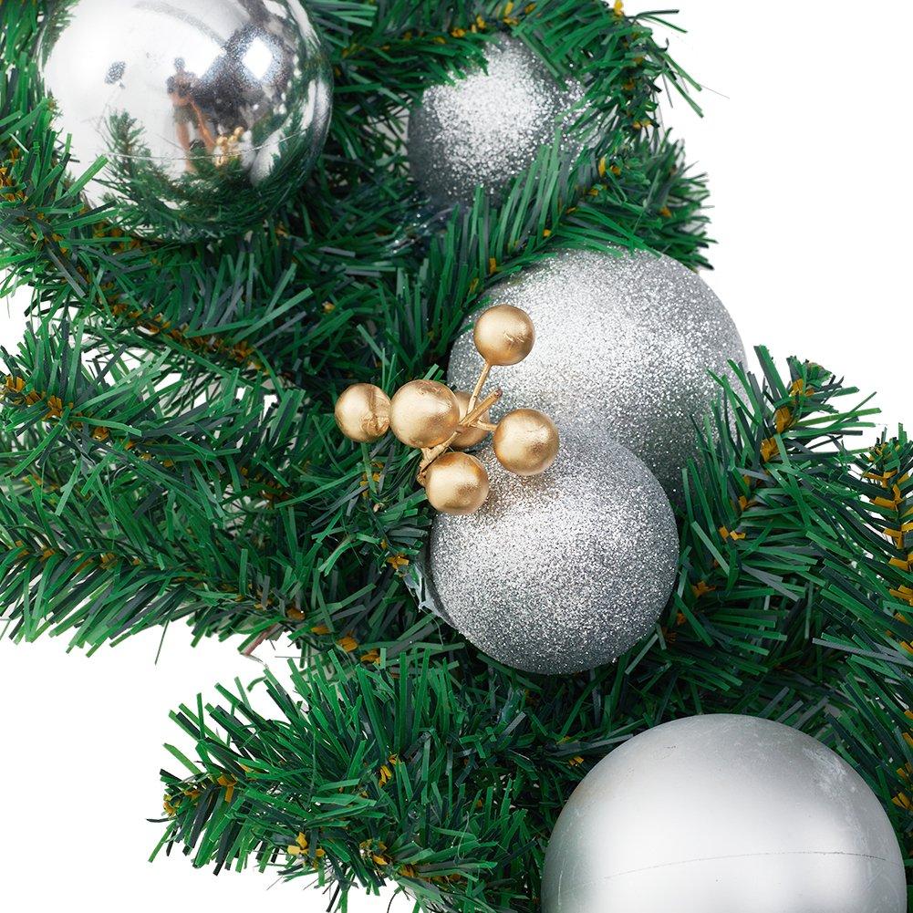 Green And Silve - LIFE IDEAS - Christmas Pine Garland 270cm - 9