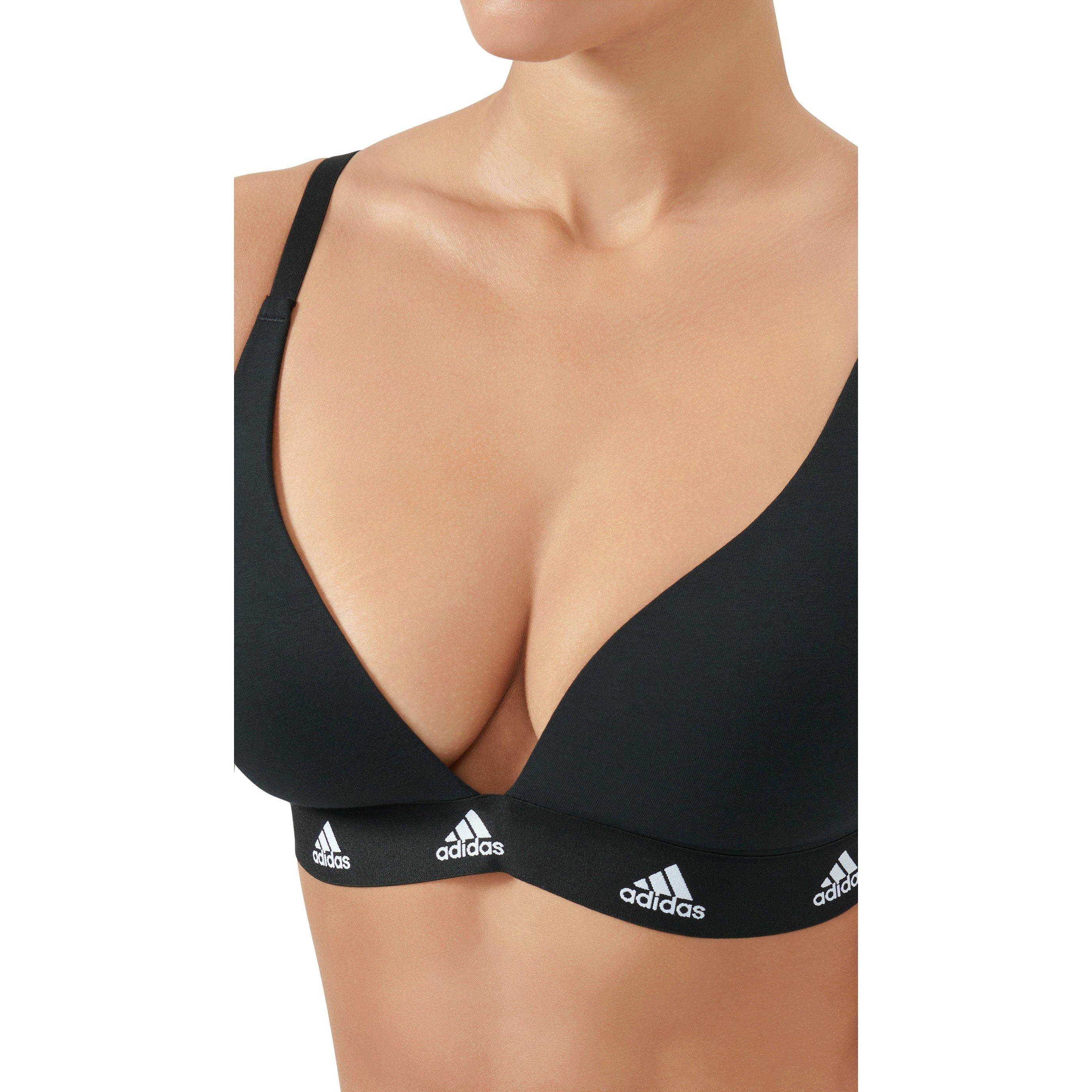 Black - adidas - Padded Unlined Bralette - 3
