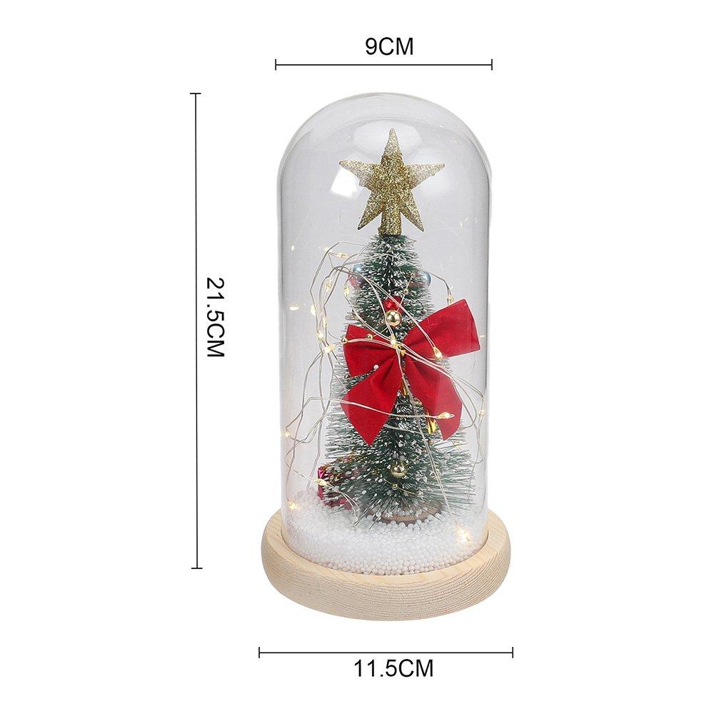 Multi - LIFE IDEAS - LED Glass Dome Christmas Tree Tabletop Decoration - 3