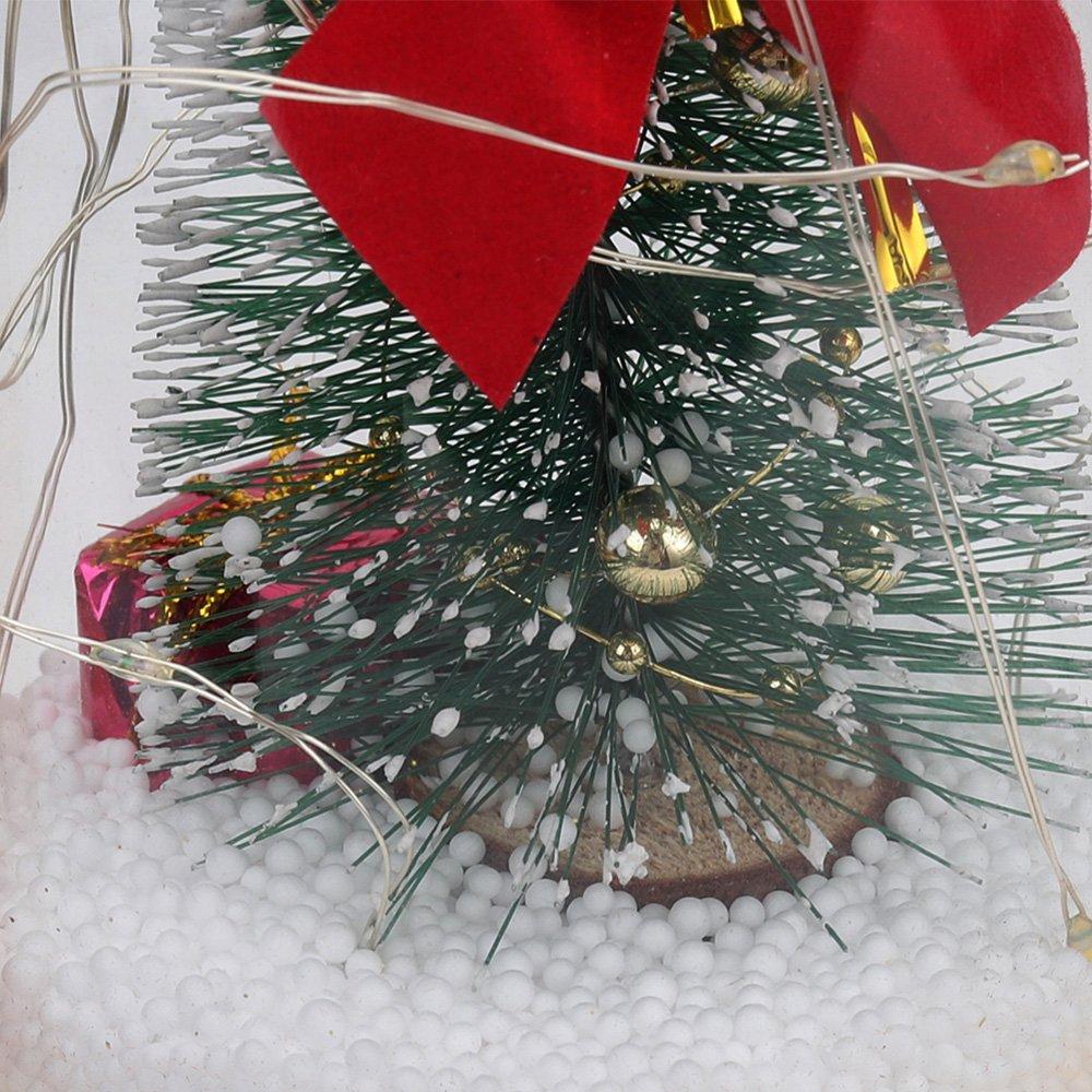 Multi - LIFE IDEAS - LED Glass Dome Christmas Tree Tabletop Decoration - 8