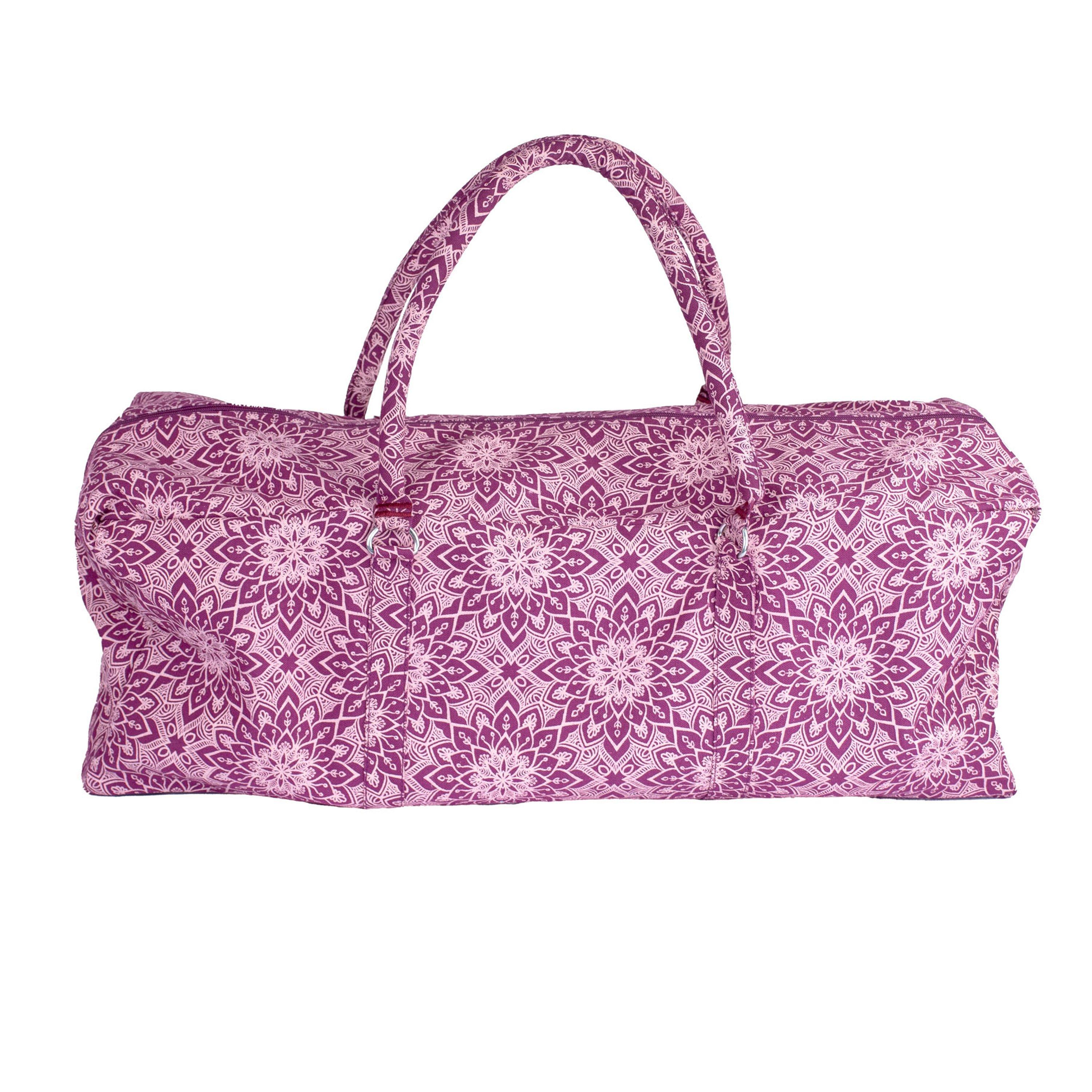 Burgundy - Fitness-Mad - Mandala Yoga Kit Bag - 2