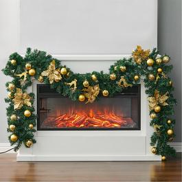 LIFE IDEAS 2.7m LED Light String Berry Ball Flower Garland