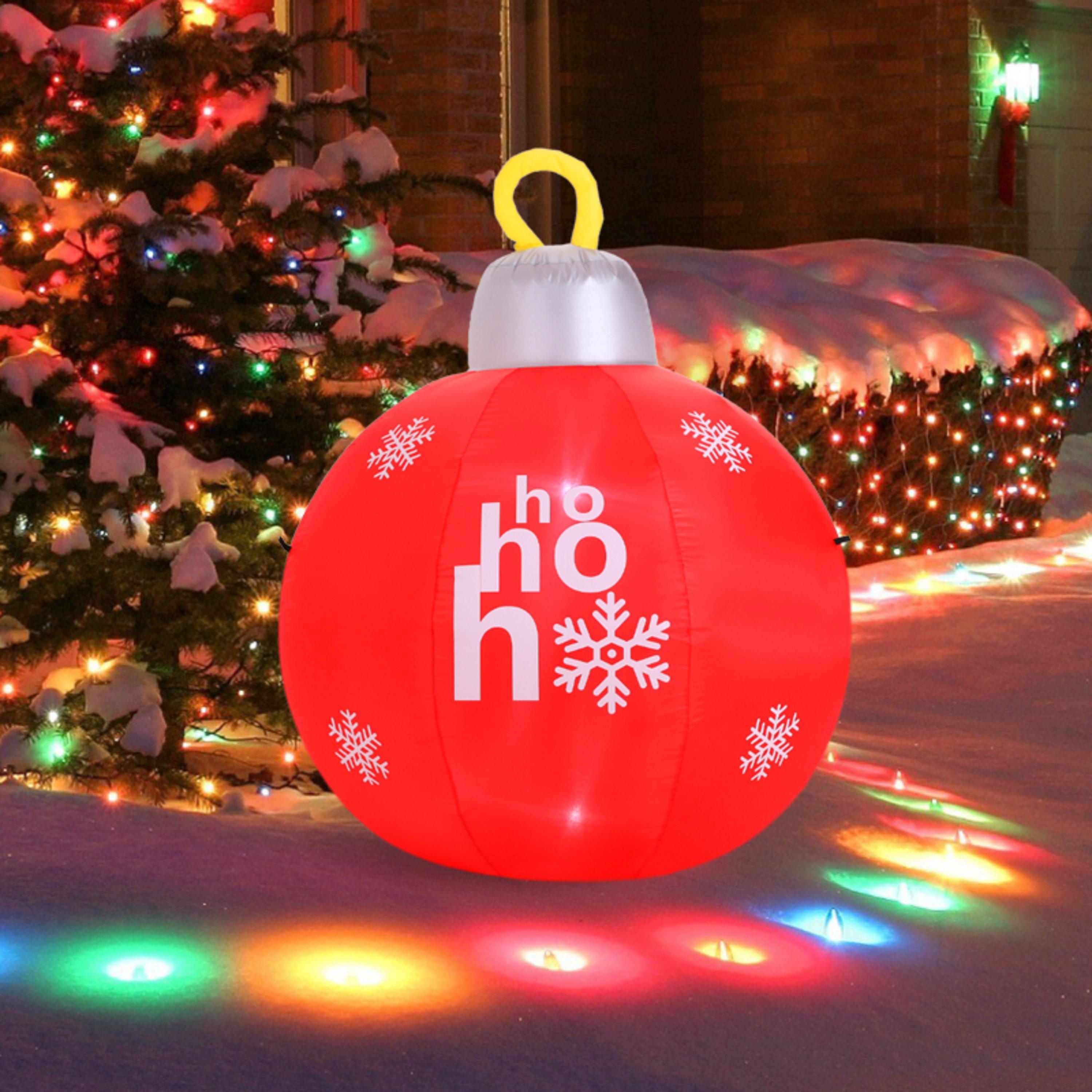 Red - LIFE IDEAS - 120cm Christmas Ball Decoration - 2