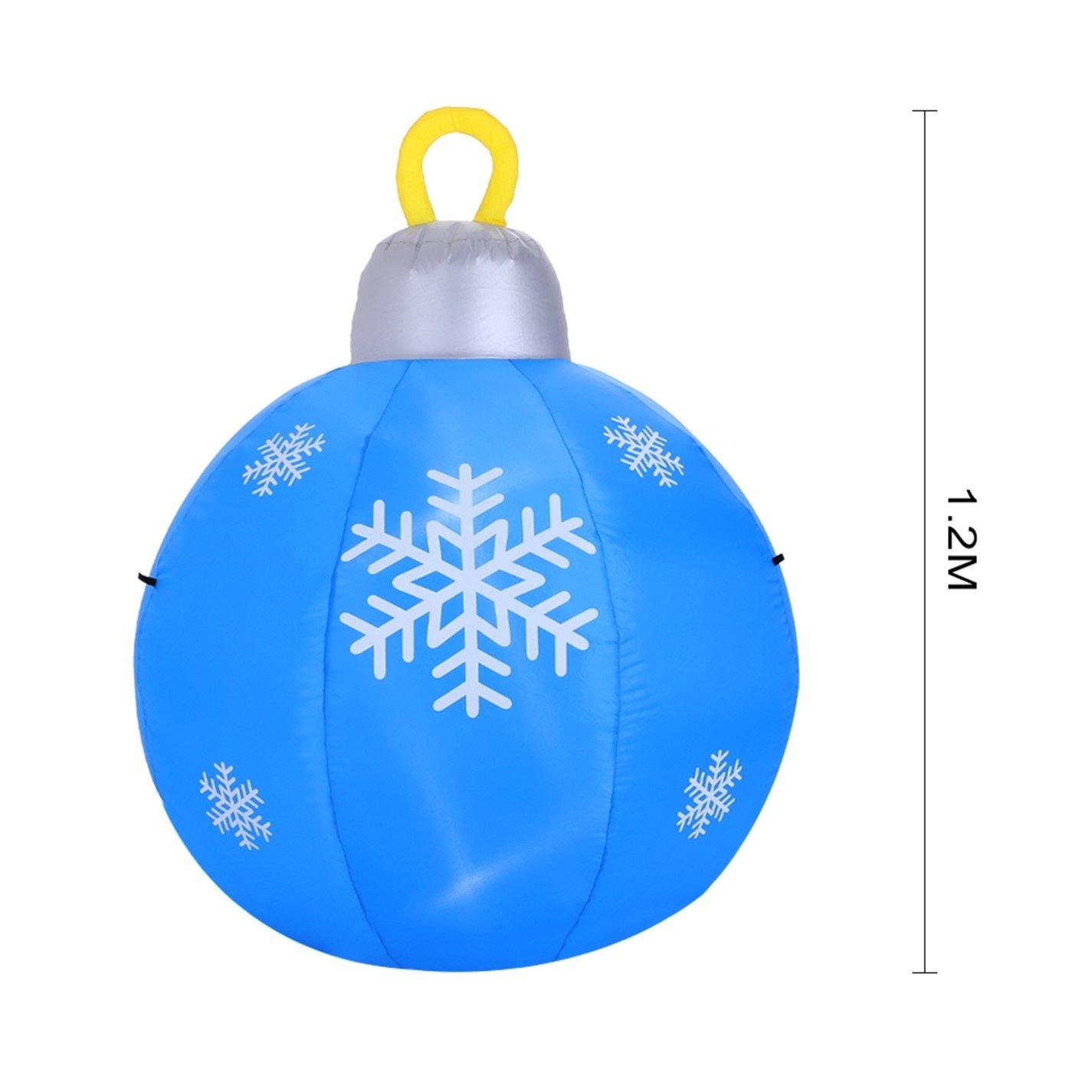 Blue - LIFE IDEAS - 120cm Christmas Ball Decoration - 12