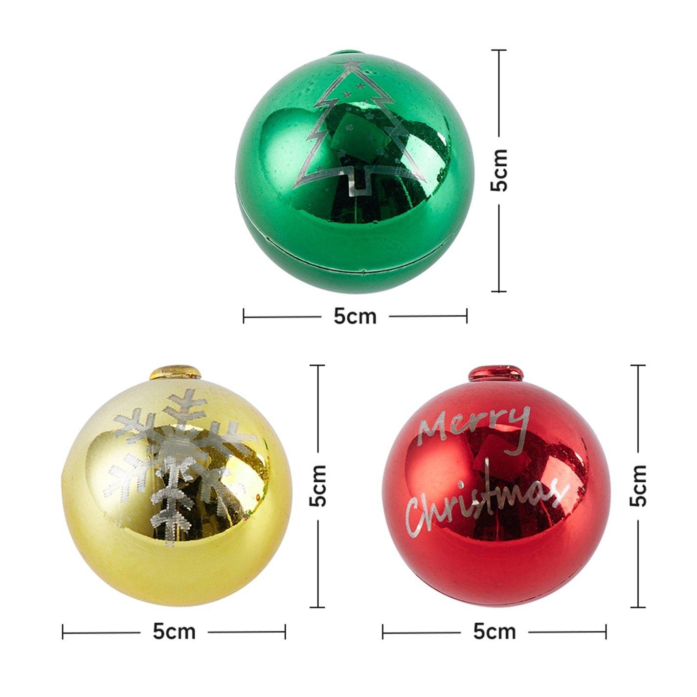 Multi 01 - LIFE IDEAS - Multicoloured Christmas Ball Ornament - 12