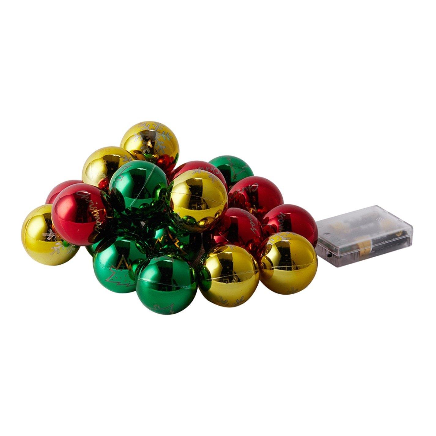 Multi 01 - LIFE IDEAS - Multicoloured Christmas Ball Ornament - 3