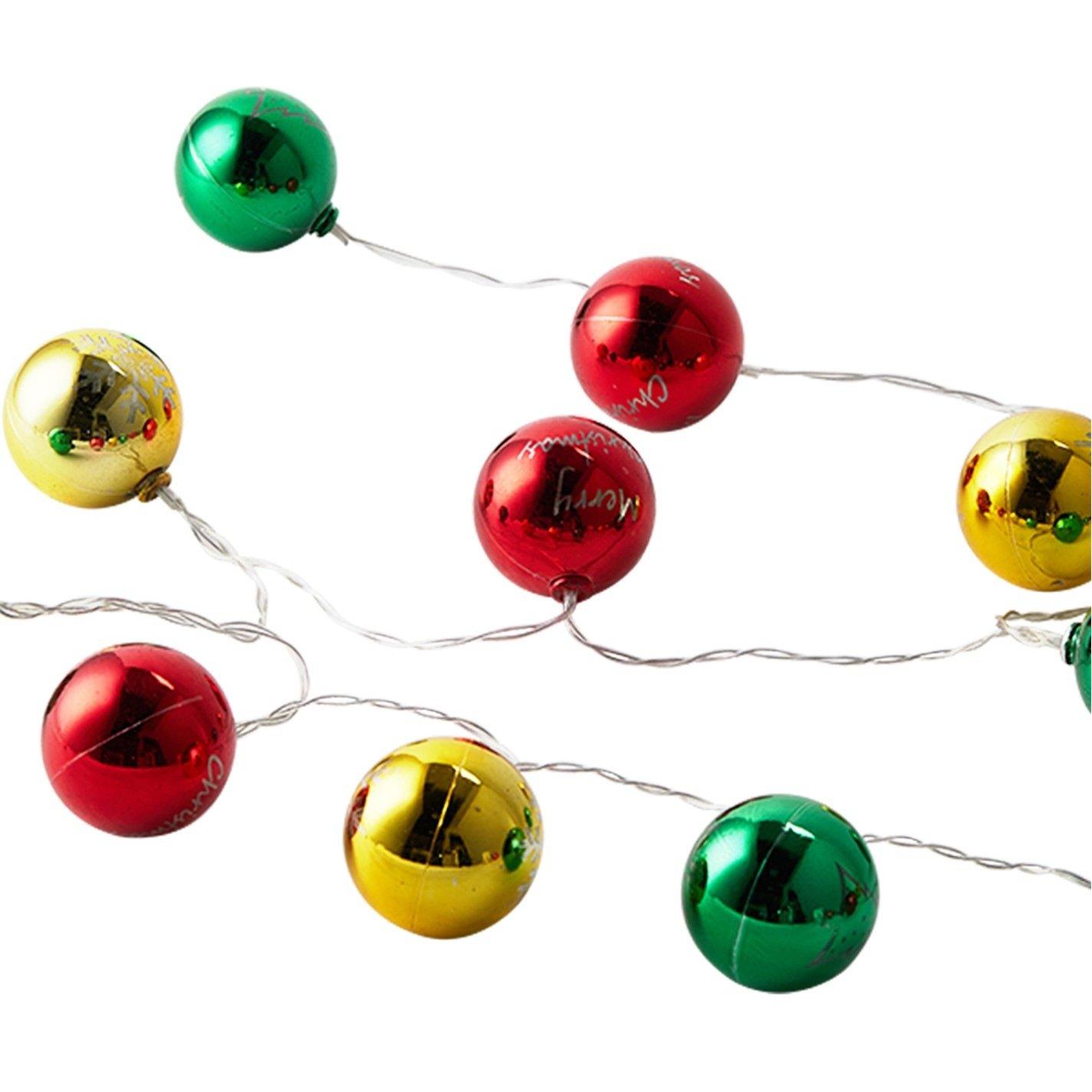 Multi 01 - LIFE IDEAS - Multicoloured Christmas Ball Ornament - 4