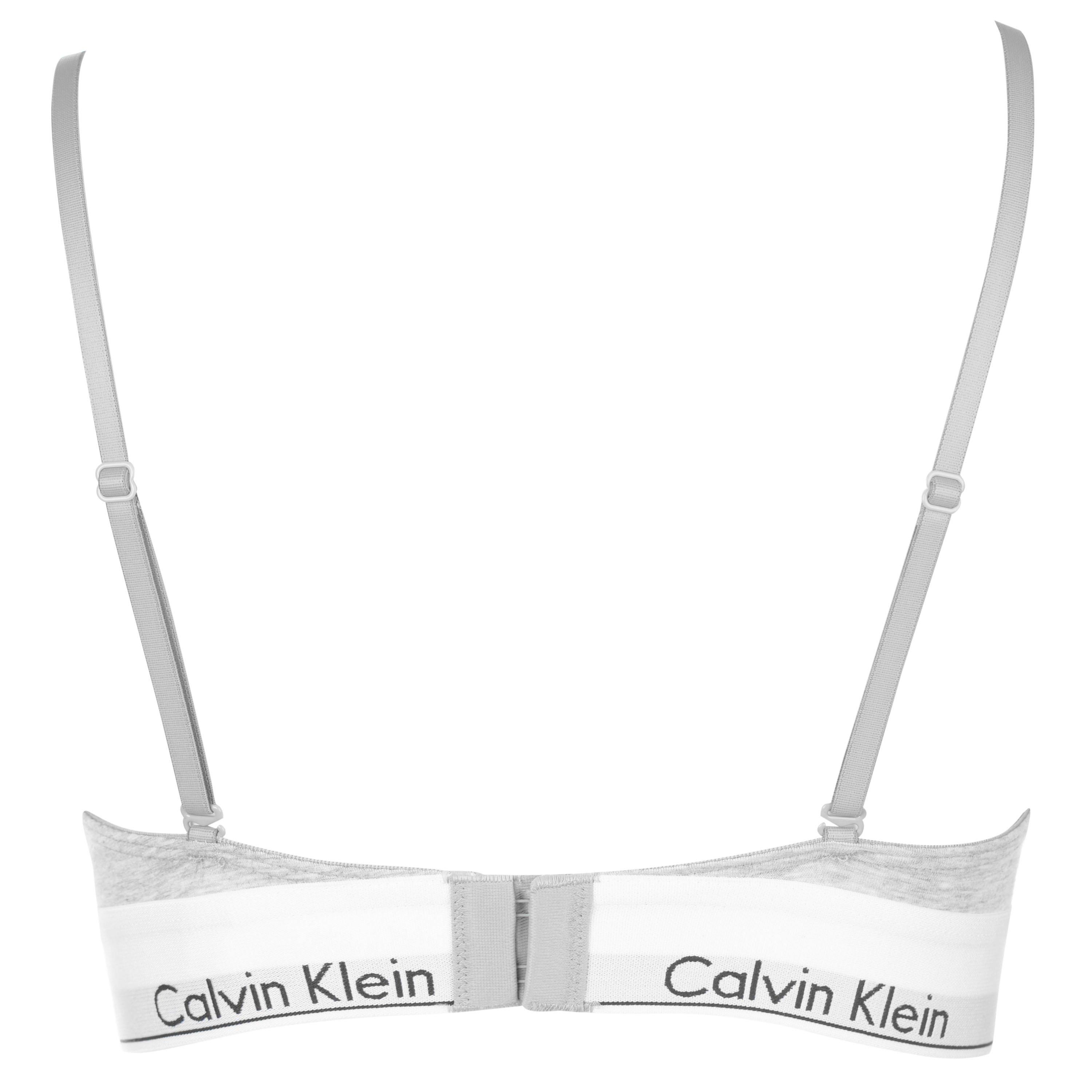 Grey Hthr - Calvin Klein - Modern Cotton Triangle Bra - 4