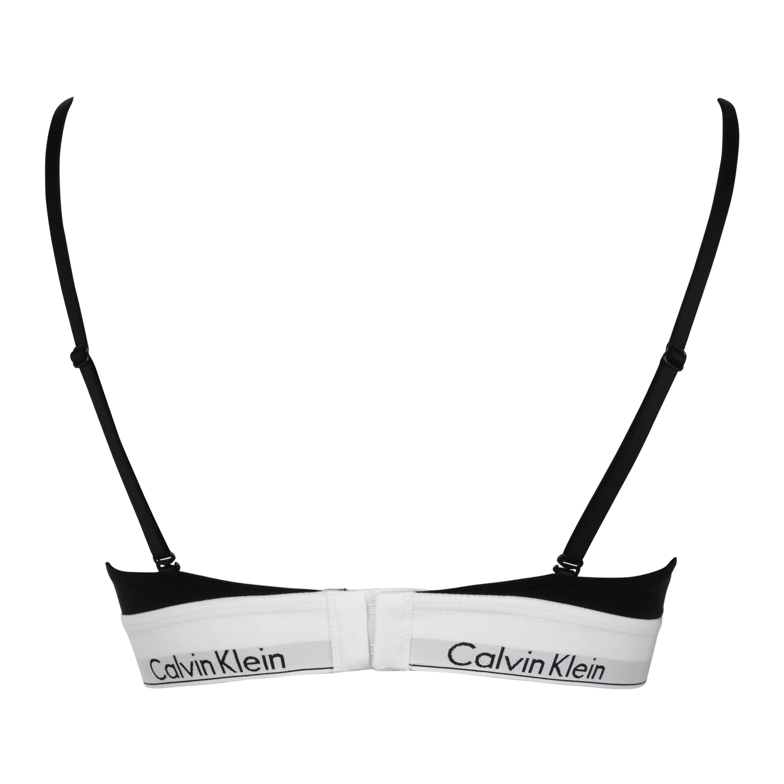 Black - Calvin Klein - Cotton Triangle Bra - 5