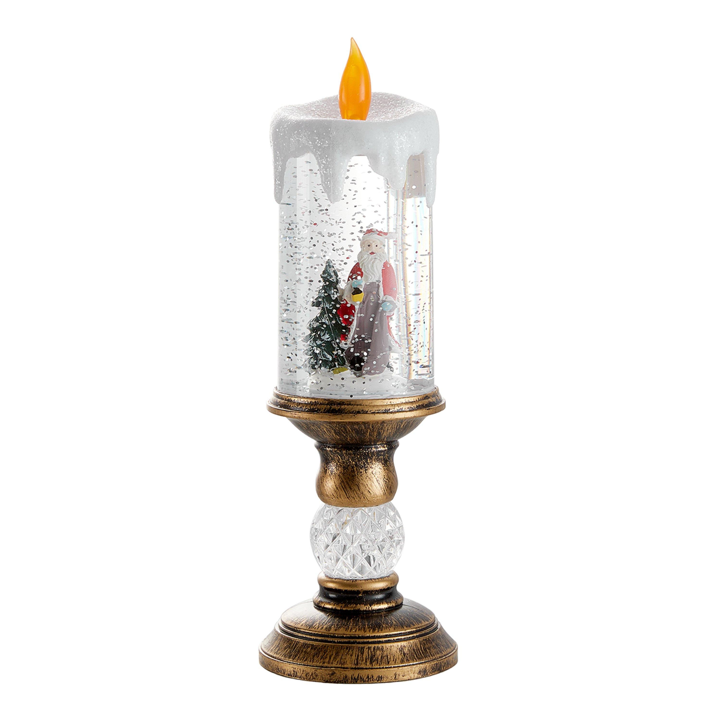 Transparent 01 - LIFE IDEAS - Snow Globe LED Candle Lamp - 2