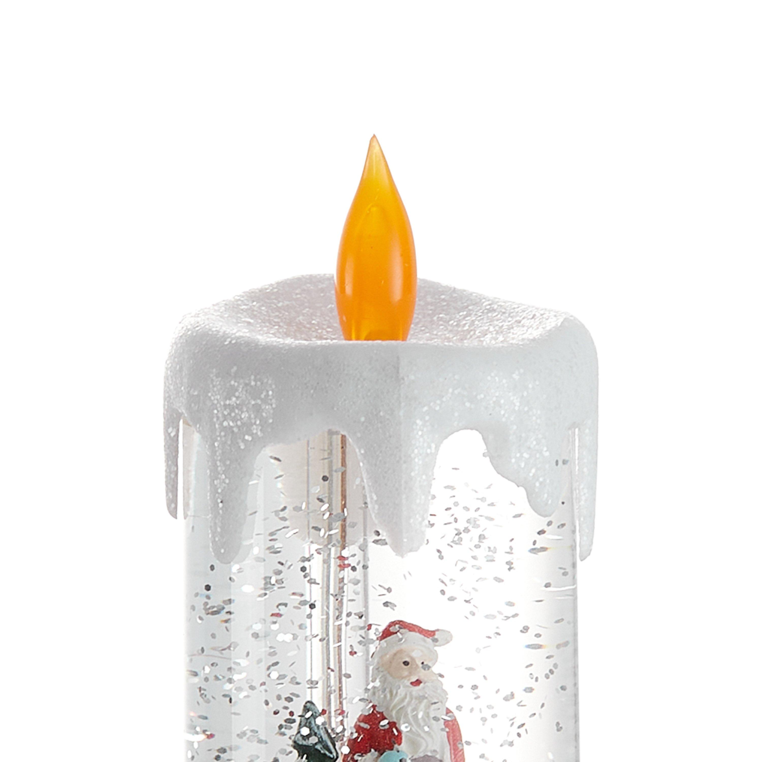 Transparent 01 - LIFE IDEAS - Snow Globe LED Candle Lamp - 3