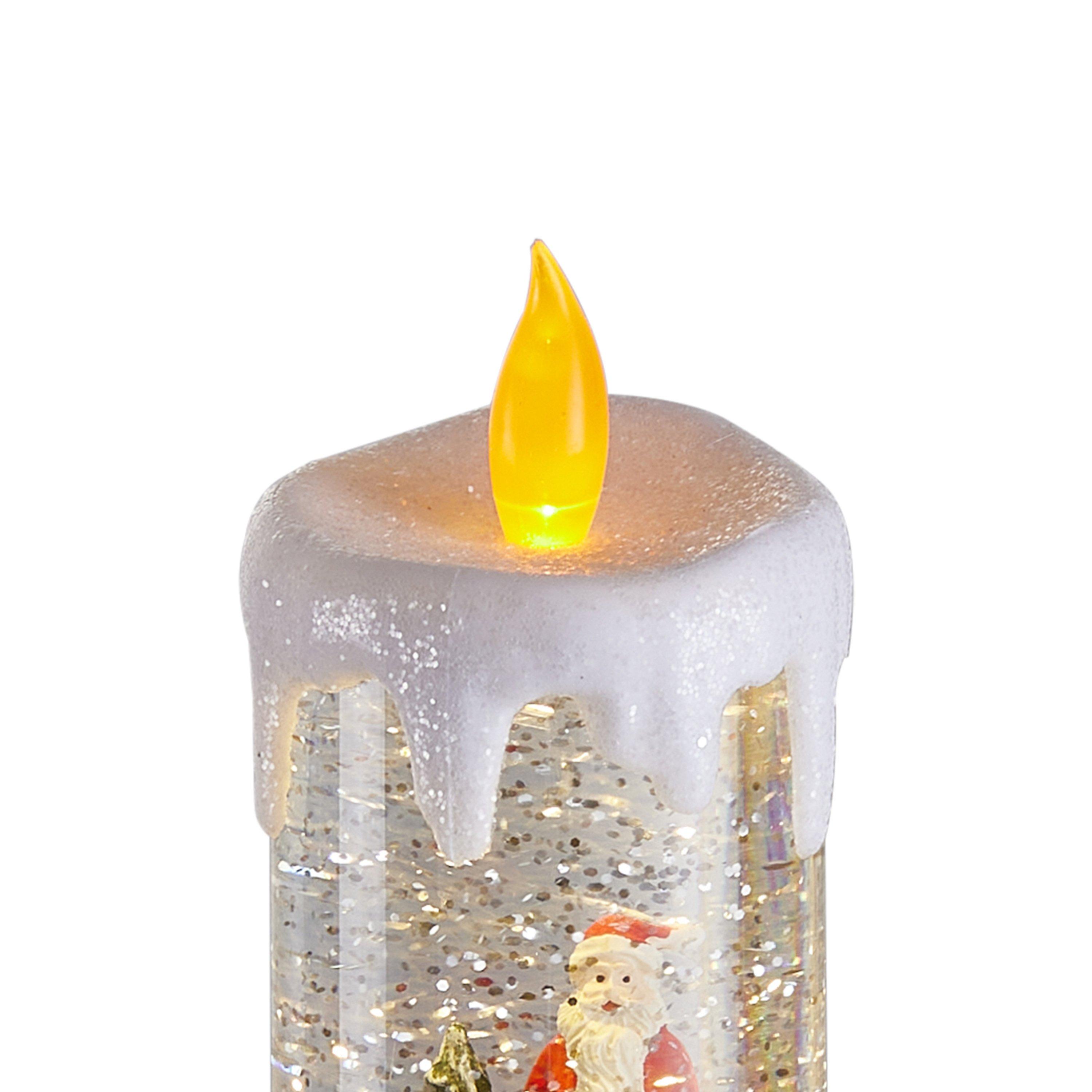 Transparent 01 - LIFE IDEAS - Snow Globe LED Candle Lamp - 4