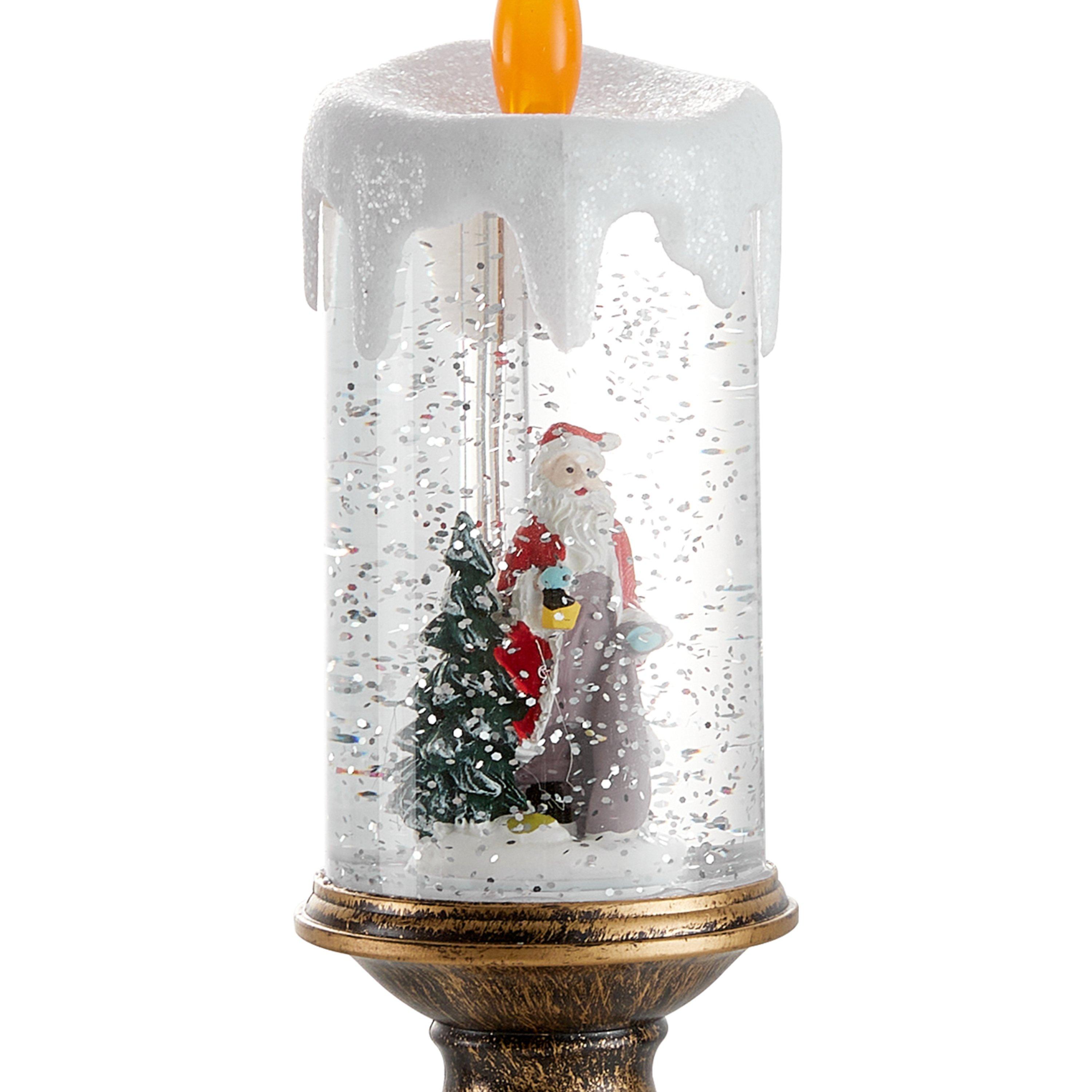 Transparent 01 - LIFE IDEAS - Snow Globe LED Candle Lamp - 5