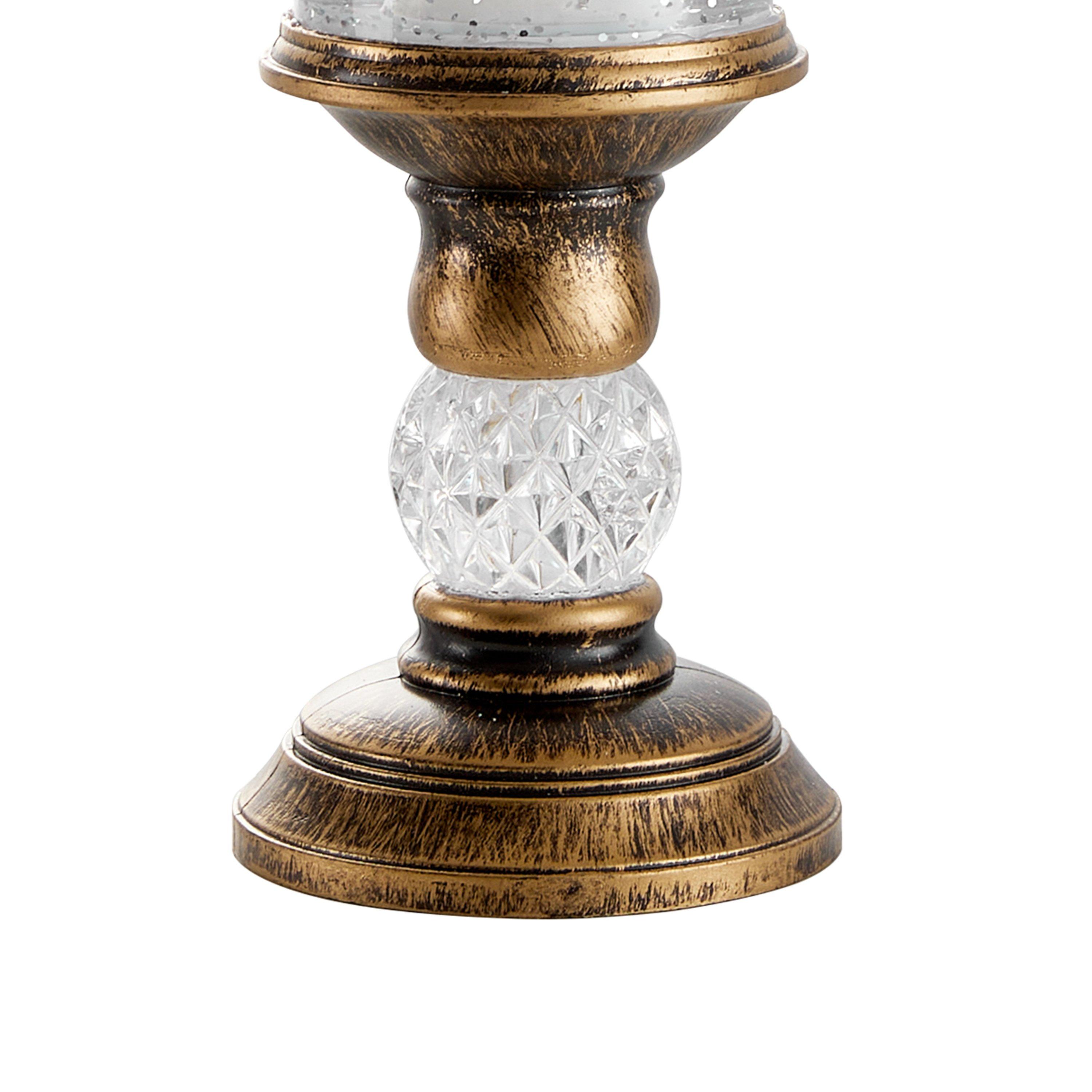 Transparent 01 - LIFE IDEAS - Snow Globe LED Candle Lamp - 6