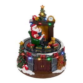 LIFE IDEAS Santa Claus Music Box Ornament