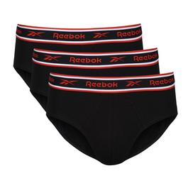 Reebok 3 Pack Cotton Elastane Briefs Mens