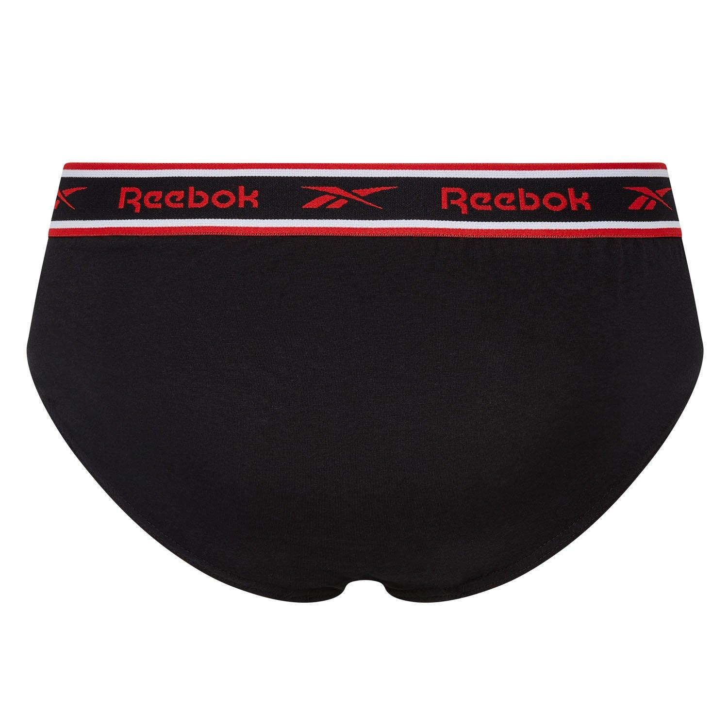 Schwarz - Reebok - Mens 3 Pack Cotton Briefs - 3