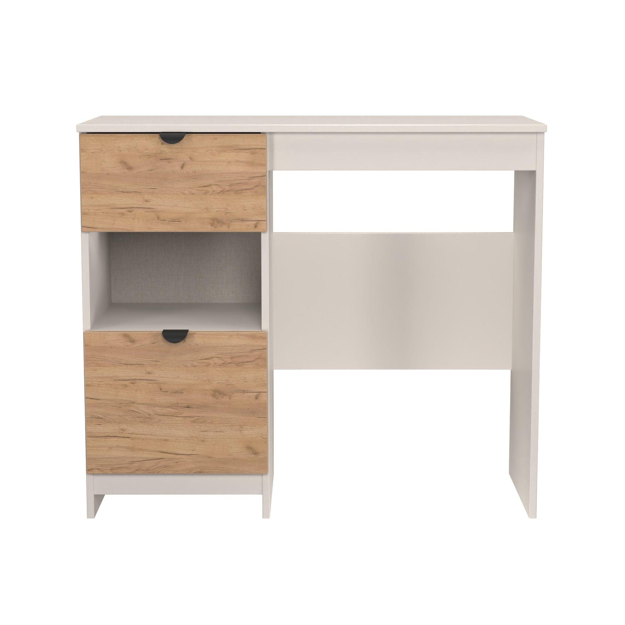 Welcome Furniture  Solomon 2 Drawer Open Shelf Vanity - Craft Oak & Kas - Regular