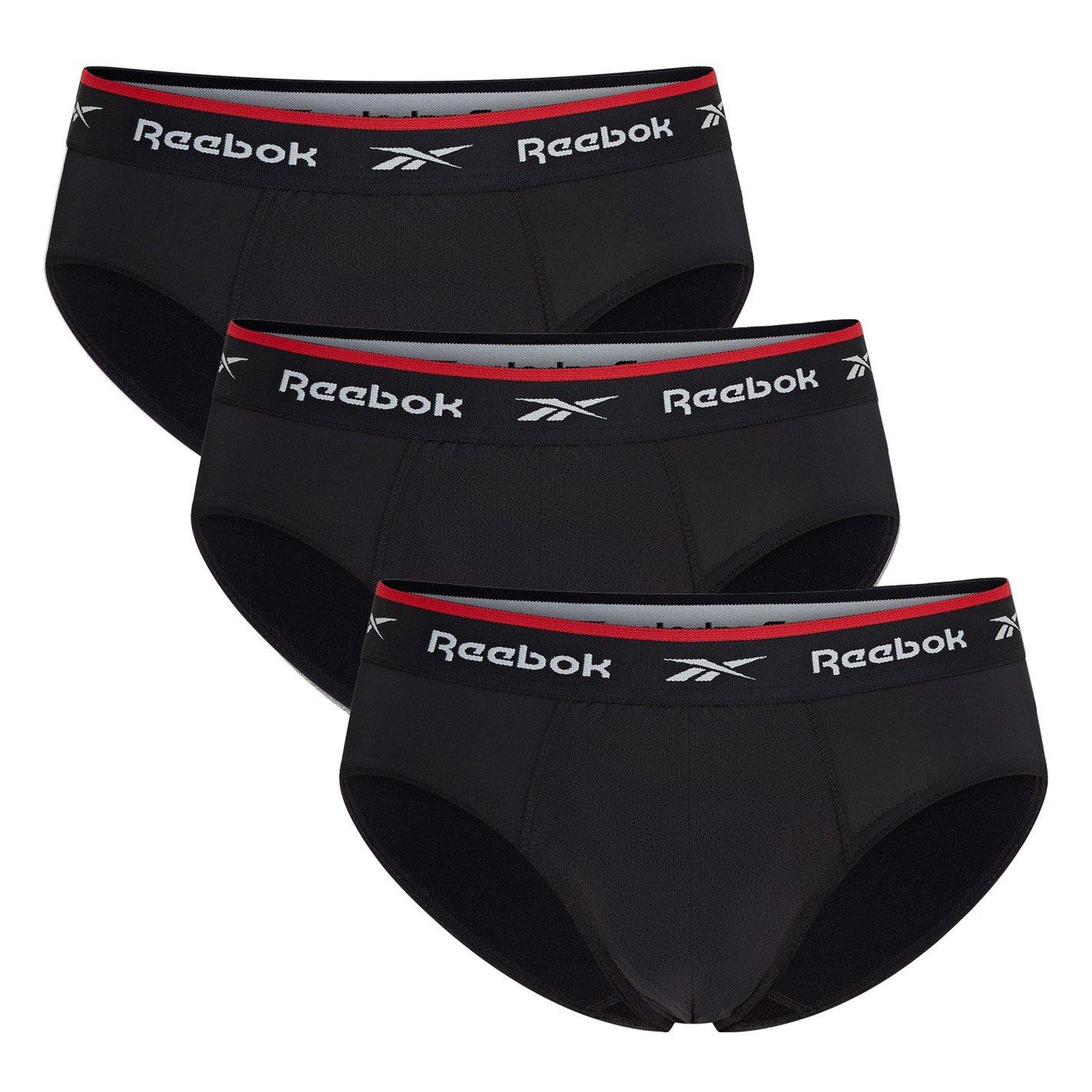 Black - Reebok - 3 Pack Mens Performance Briefs - 1
