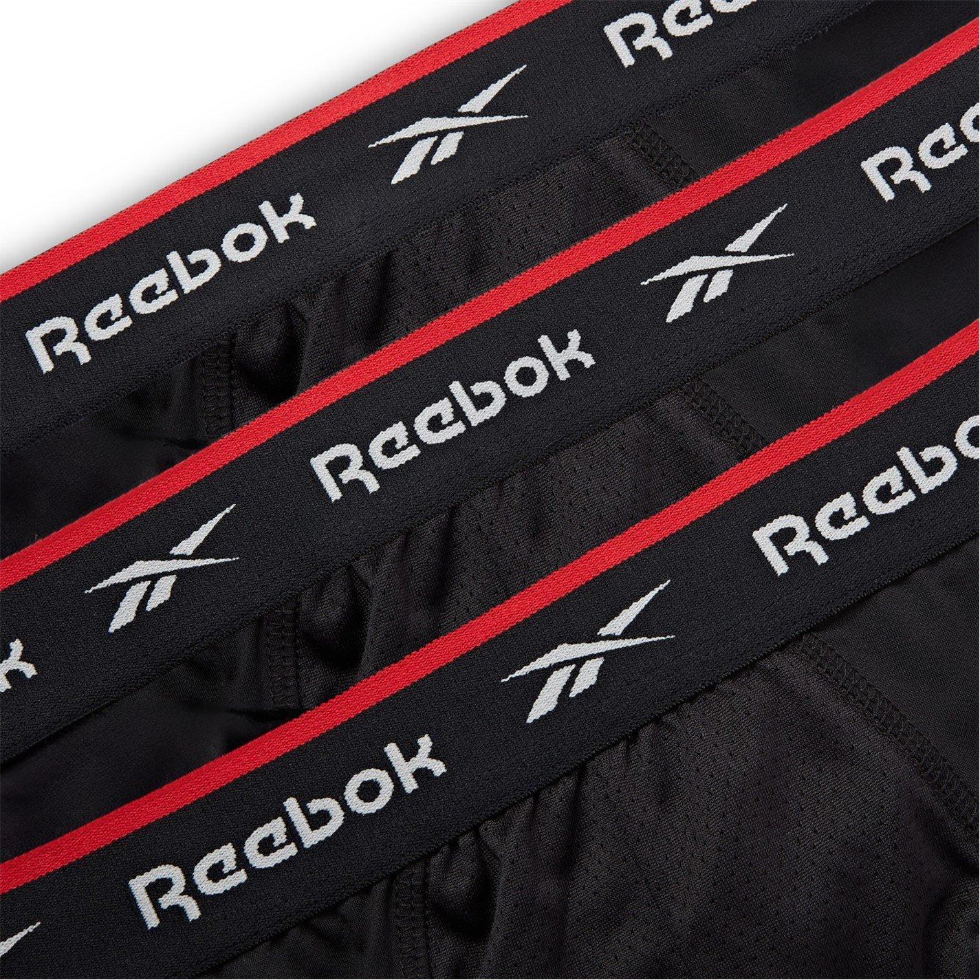 Schwarz - Reebok - 3 Pack Mens Performance Briefs - 4