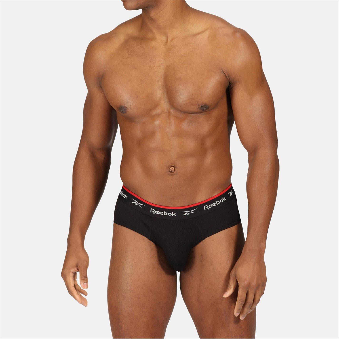 Schwarz - Reebok - 3 Pack Mens Performance Briefs - 5