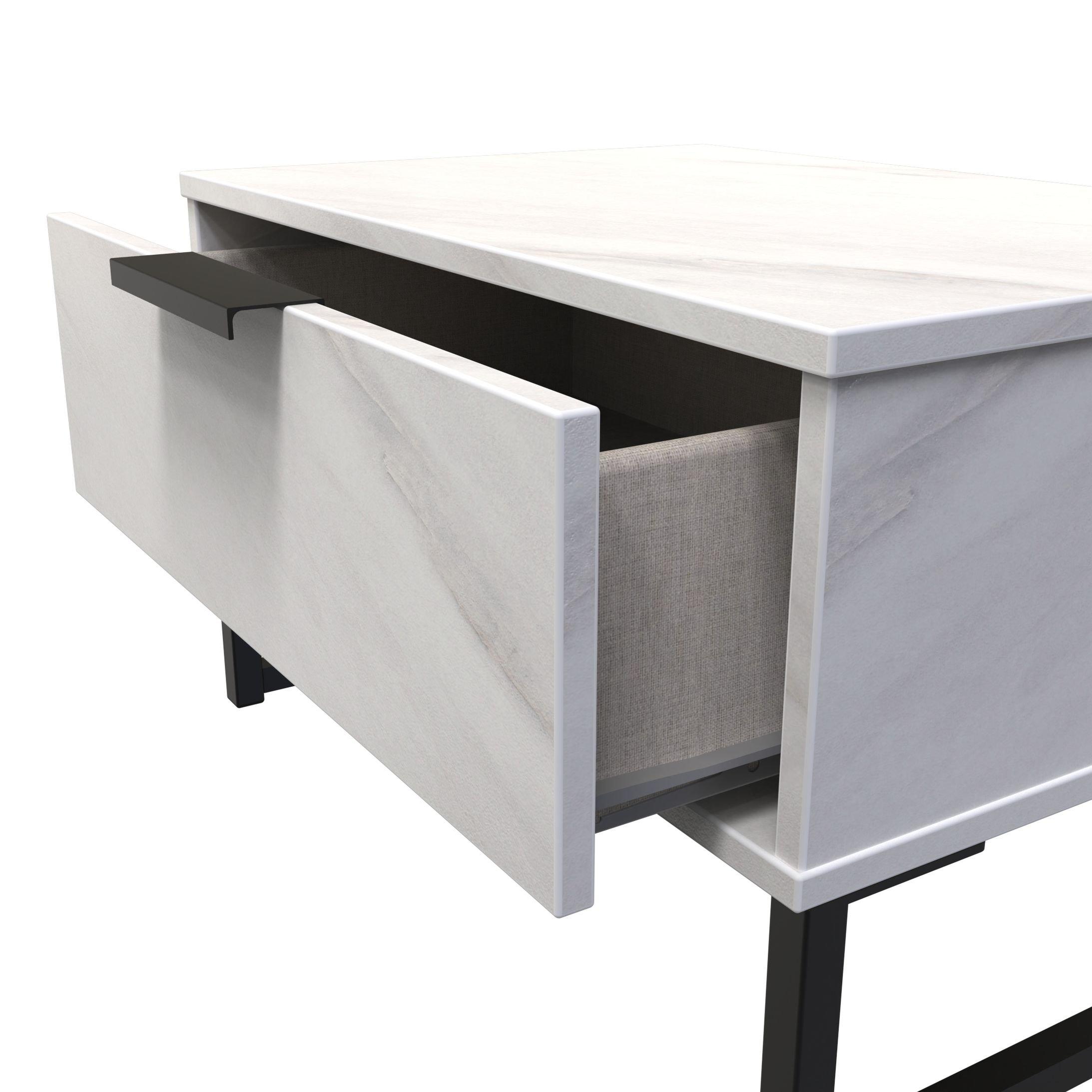 Marble - Welcome Furniture - Hong Kong  1 Drawer Wide Side Table - 5