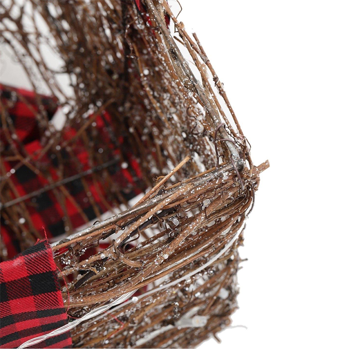 Red - LIFE IDEAS - Set of Three Woven Christmas Decorative Gift Boxes - 10